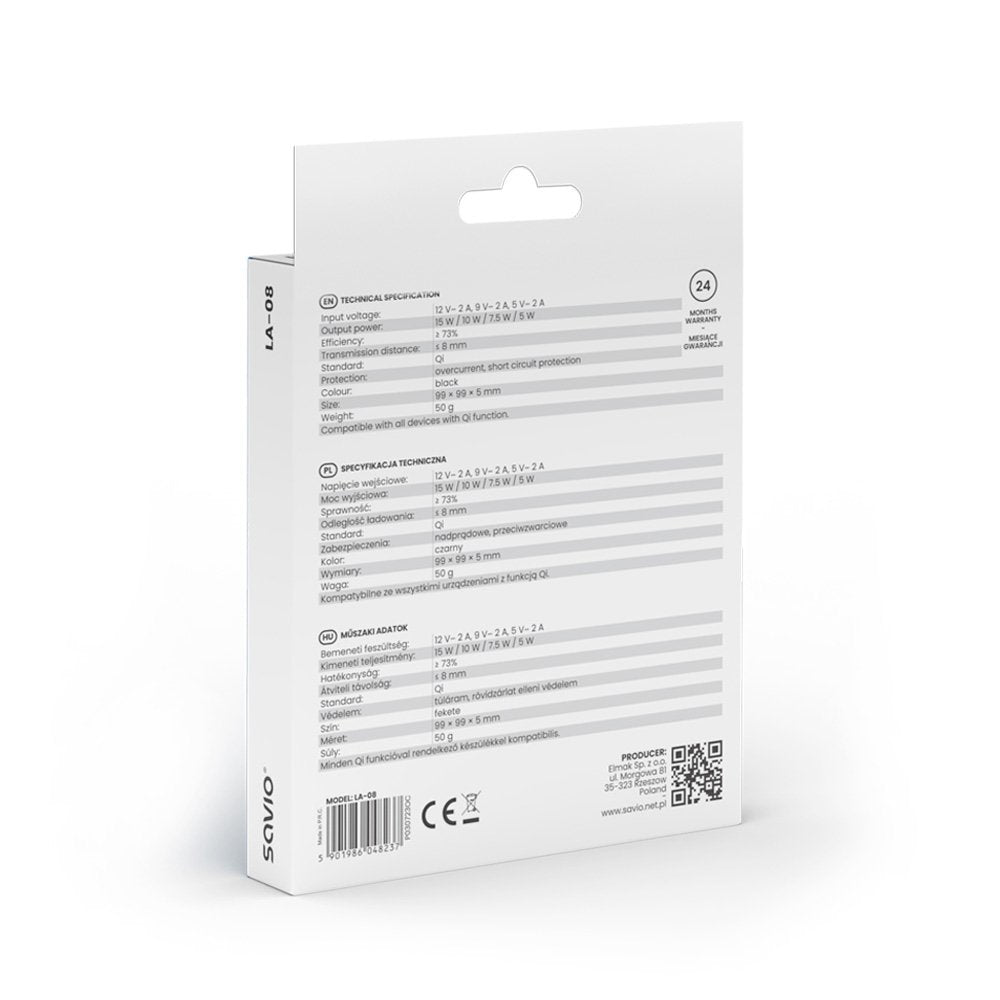 EAN 5901986048237 - Savio LA-08 cargador de dispositivo móvil Smartphone Negro USB Exterior imagen 5