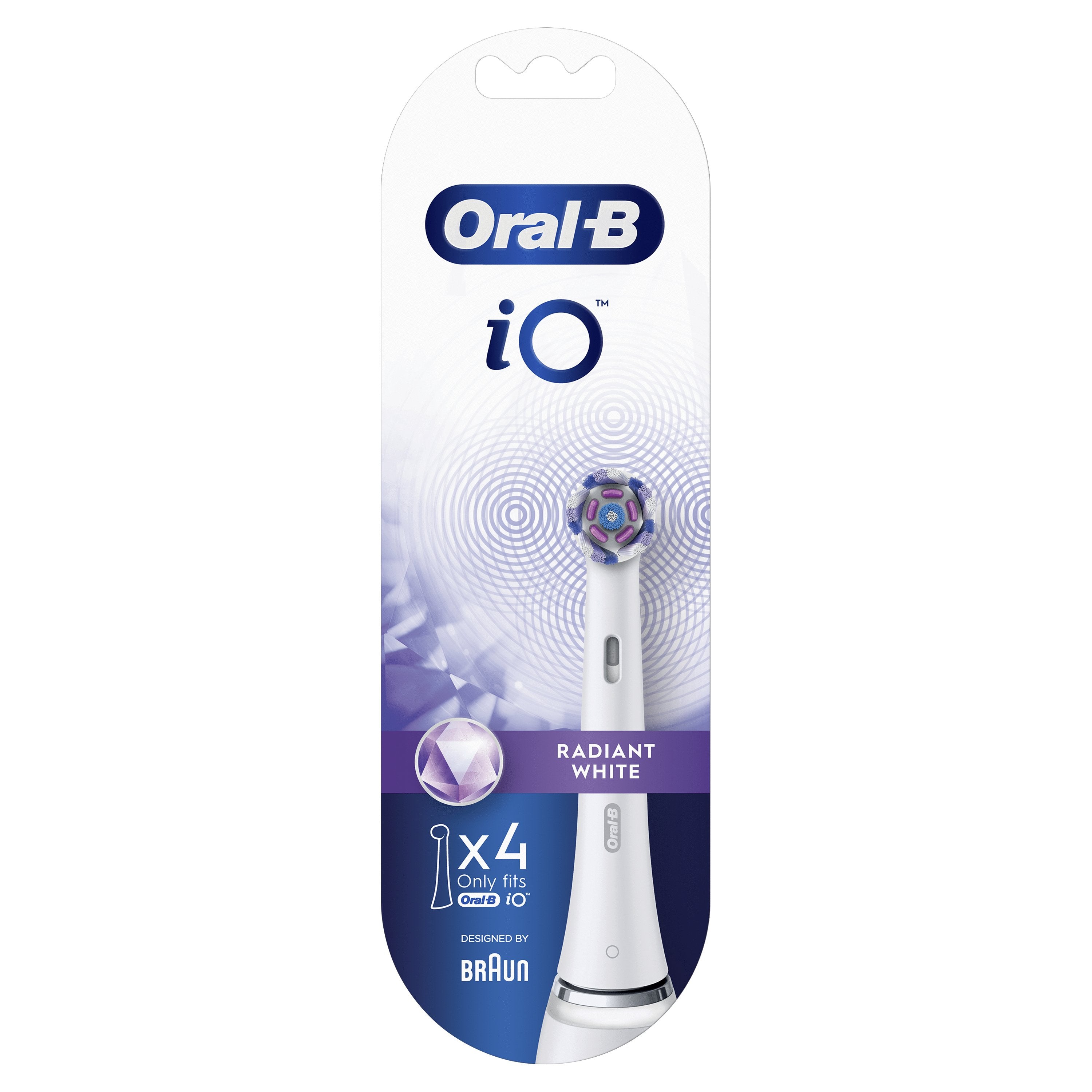 Braun Oral-B Io Rb Ww-4 Radiant Blanco 4er Aufsteckbürsten