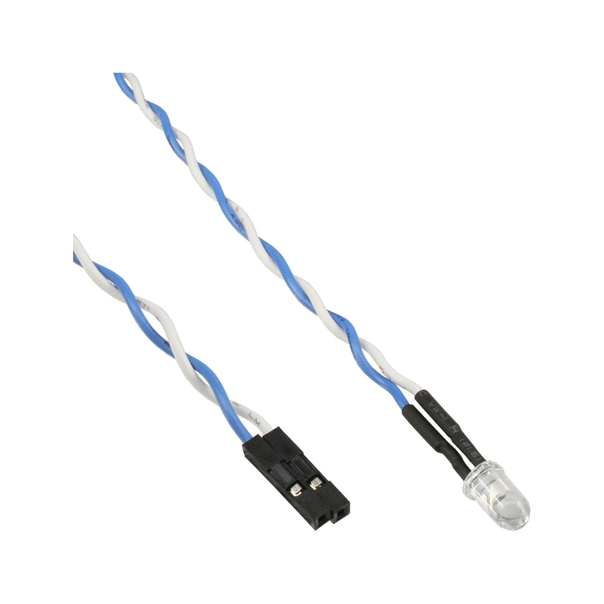 Placa Base Inline Alimentación / Hdd Led Azul 5 Mm 0,8 M