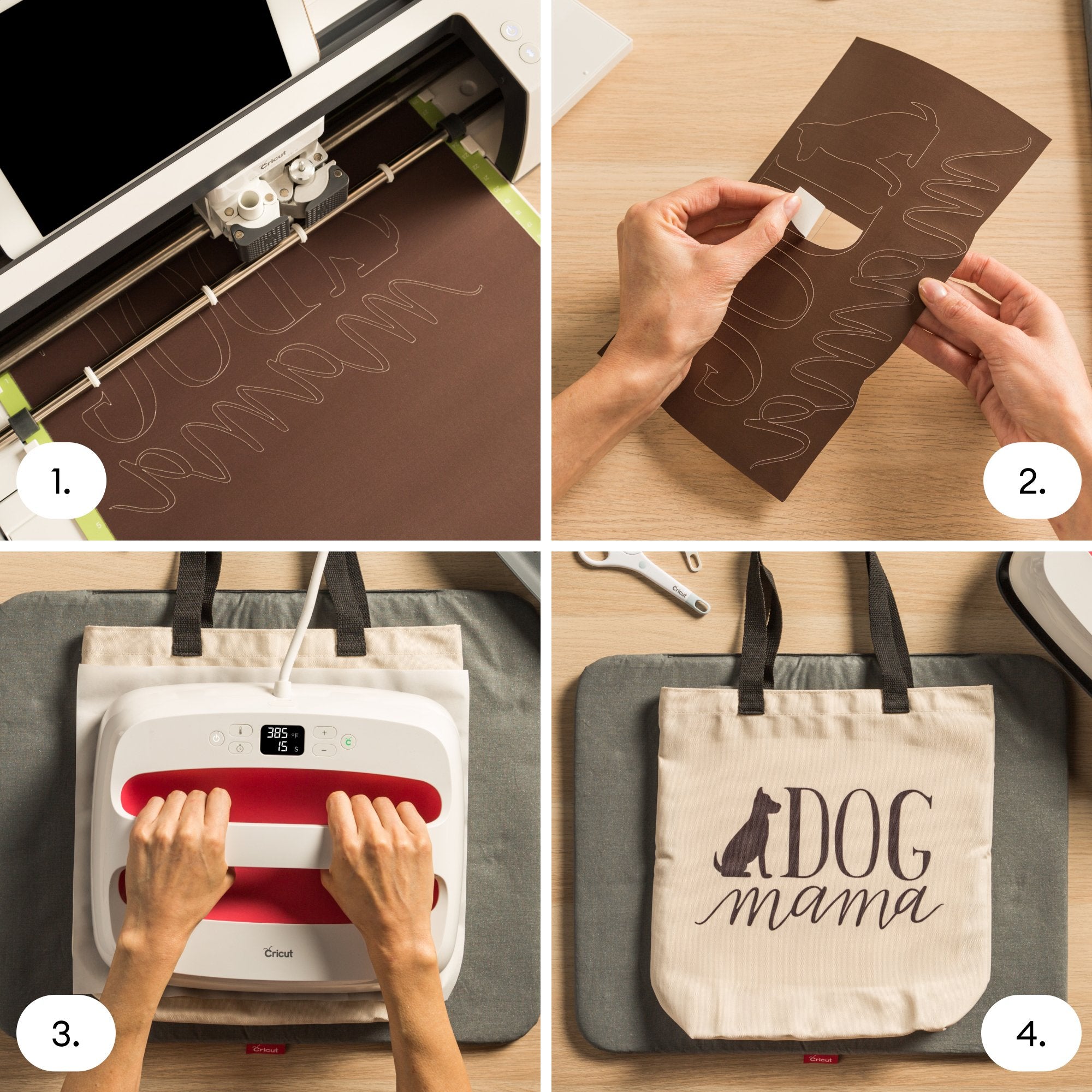 EAN 93573723070 - Cricut Infusible Ink Tote Bag Beige, Negro Bolso grande imagen 6