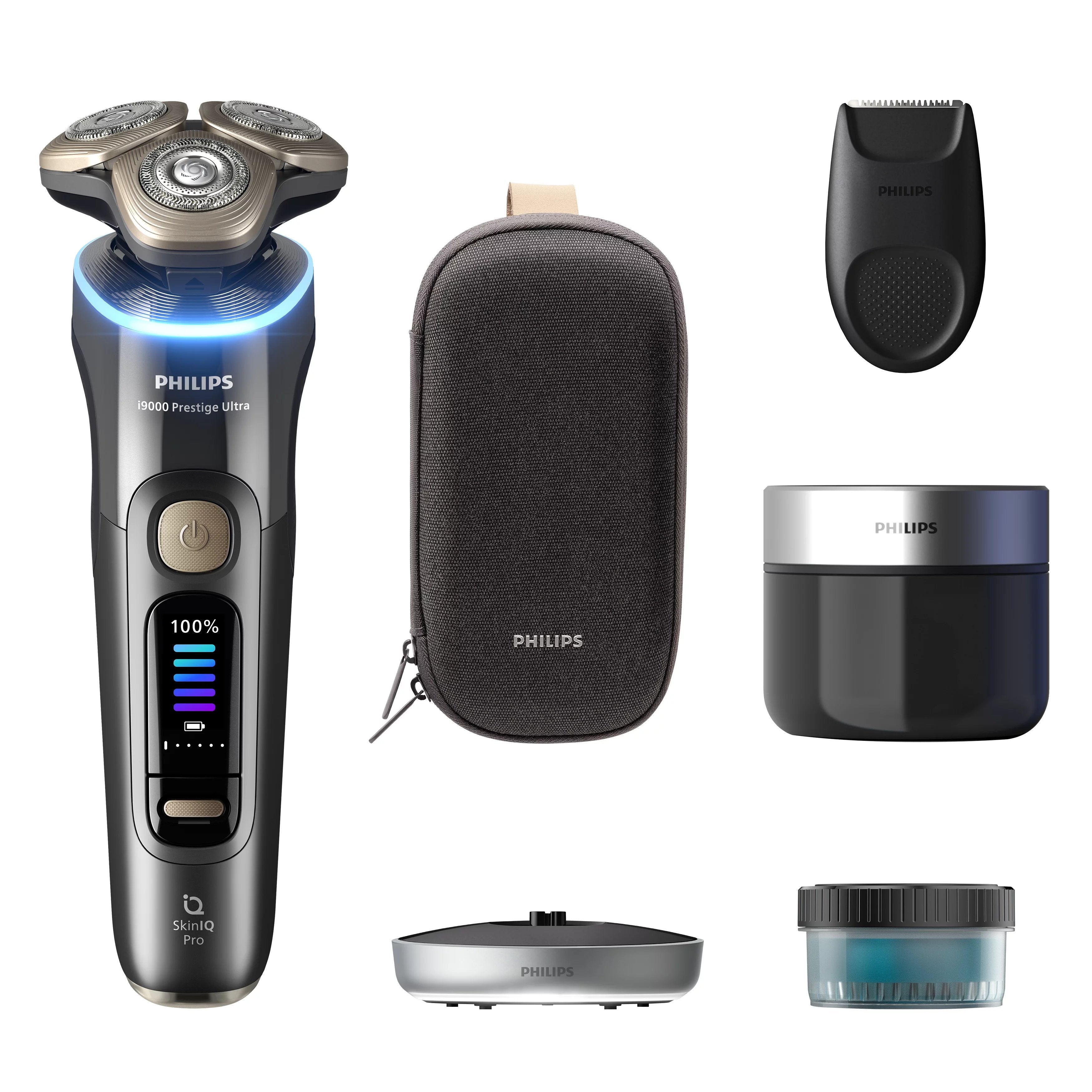 Afeitadora Eléctrica Philips I9000 Prestige Ultra Xp9402/31 En Seco/Mojado Skiniq Pro