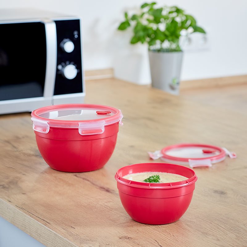 EAN 4009049532264 - EMSA N10605 Alrededor Caja 1,1 L Rojo, Transparente 1 pieza(s) imagen 3