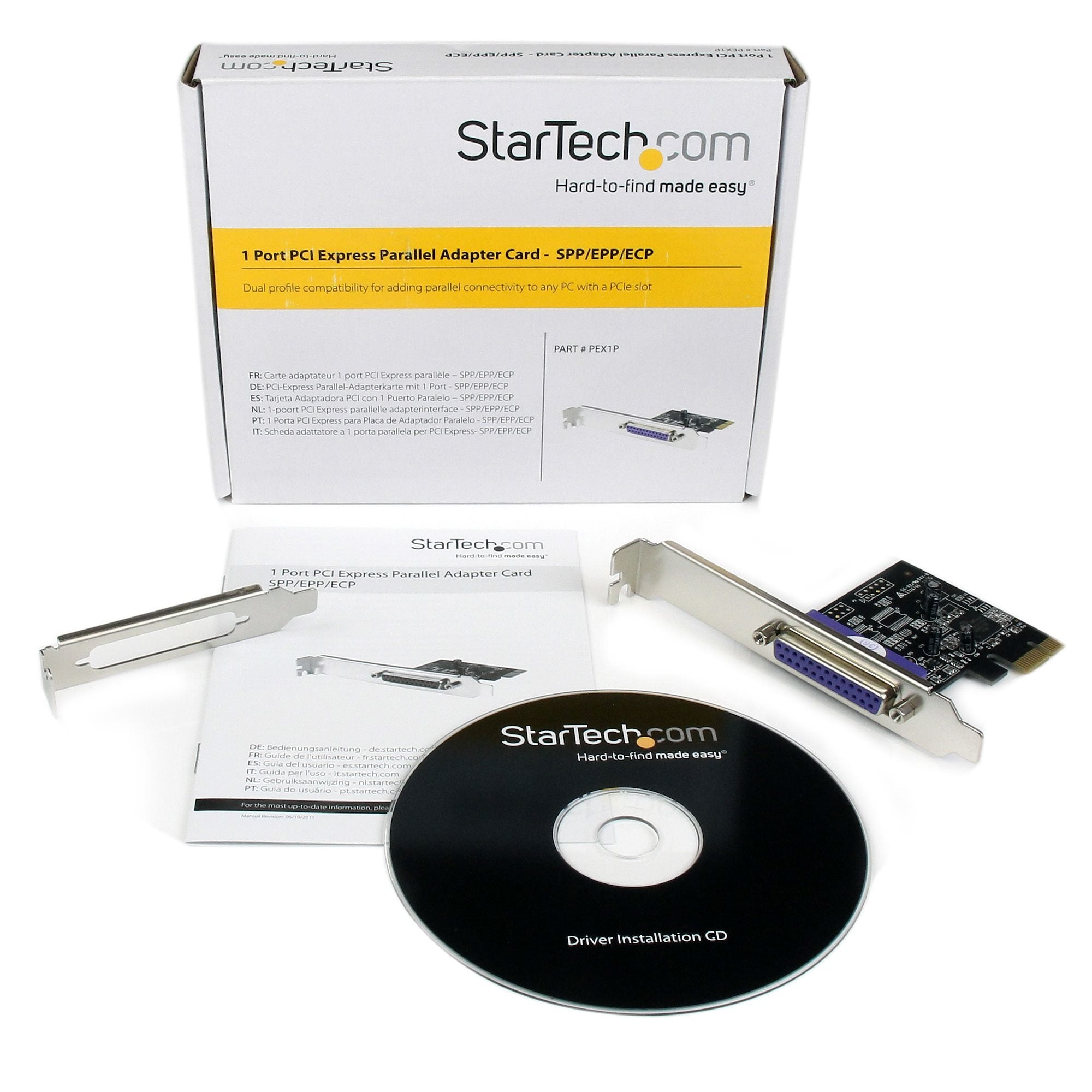 Controladora Startech Pcie 1 Paralelo Db25 Lp