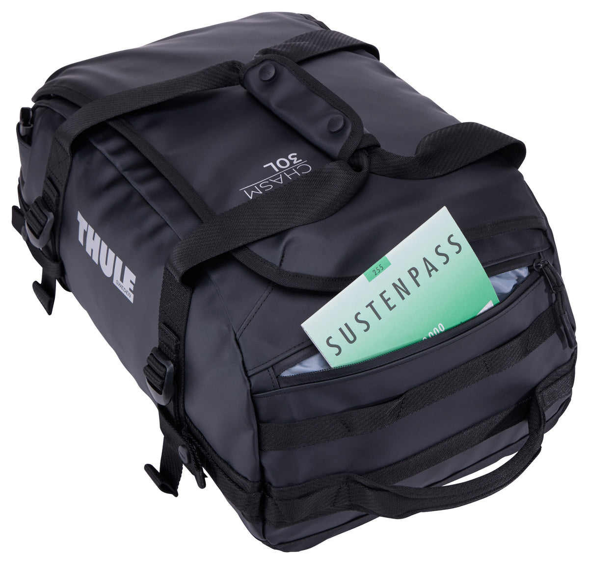 EAN 0085854257480 - Thule Chasm TDSD301 Black bolso de lona 30 L Poliéster Negro imagen 13