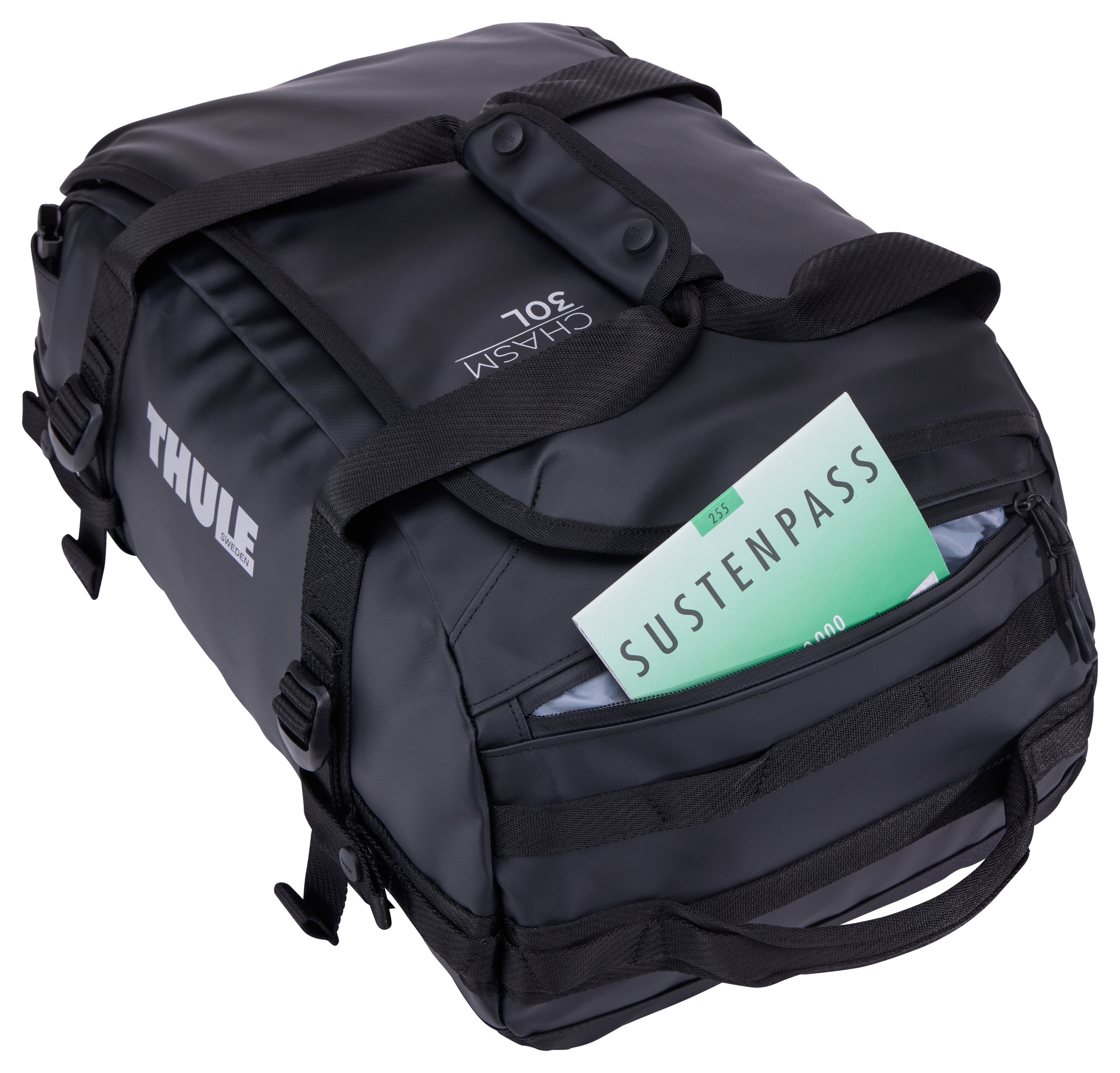 EAN 0085854257480 - Thule Chasm TDSD301 Black bolso de lona 30 L Poliéster Negro imagen 22