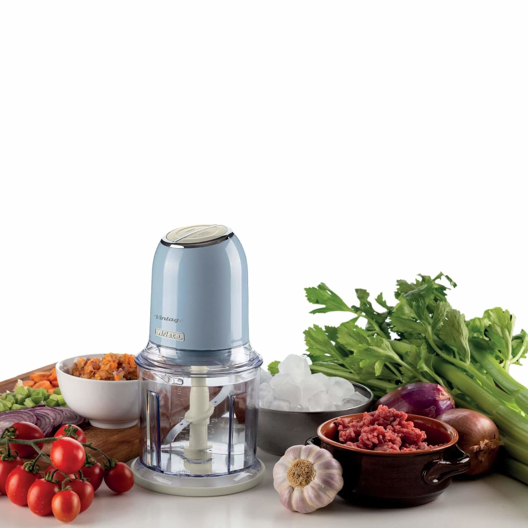 EAN 8003705120105 - Ariete 0438/05 picadora eléctrica de alimentos 0,6 L 400 W Azul imagen 3