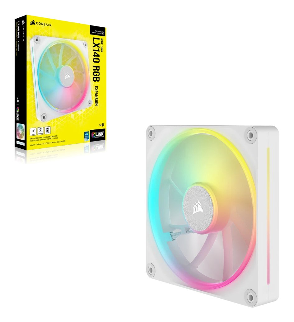 EAN 0840006682943 - Corsair CO-9051031-WW sistema de refrigeración para ordenador Carcasa del ordenador Ventilador 14 cm Blan imagen 2
