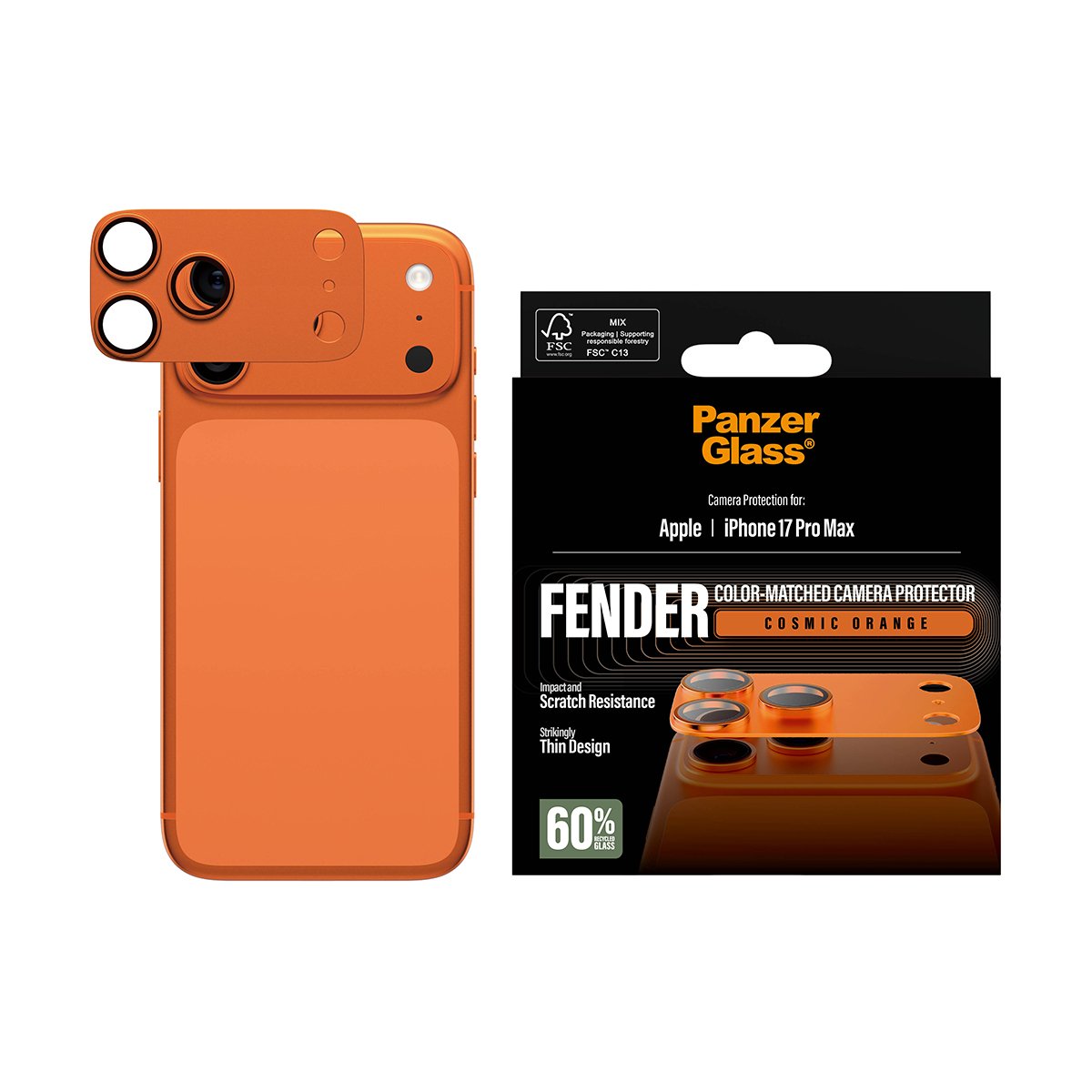 Panzerglass Fender Camaraschutz Iphone 17 Pro Max Cosmic Naranja