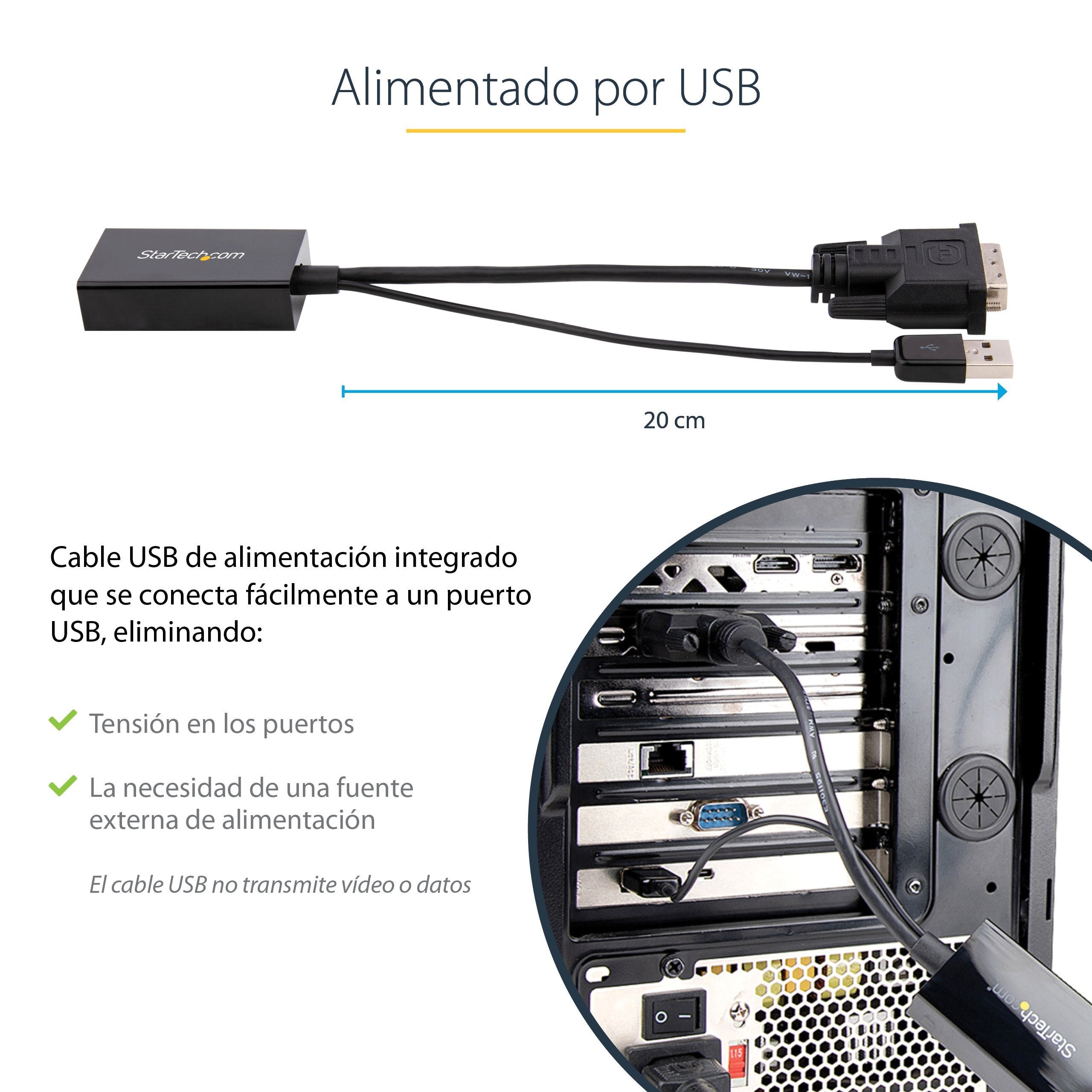 EAN 0065030875851 - StarTech.com DVI2DP2 adaptador de cable de vídeo 0,254 m Negro imagen 13