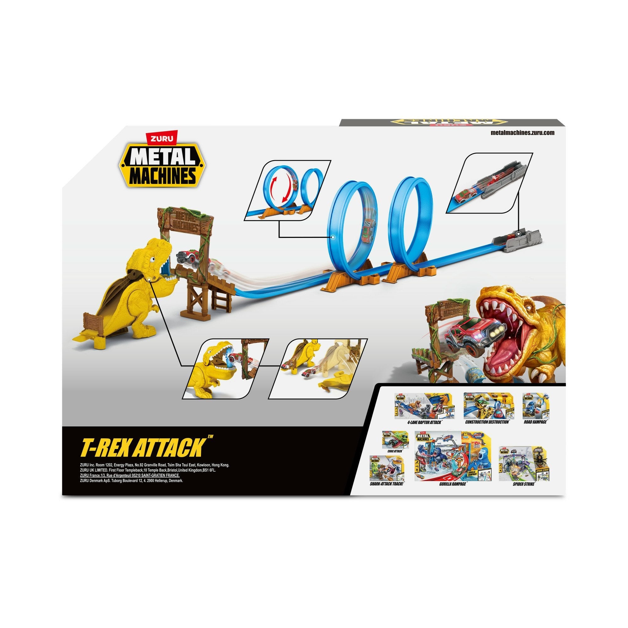 Zumu Metal Machines - Game Set T -Rex Attack Pielkrack Con Looping + Car 6946441305240.0