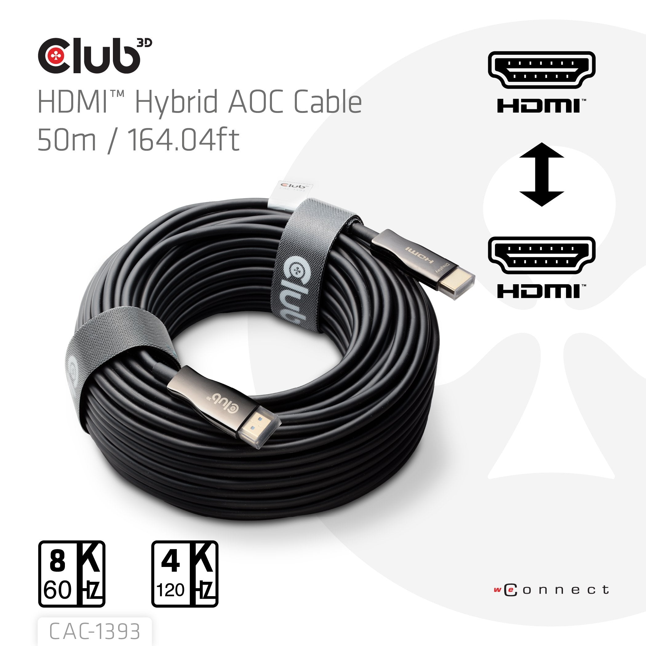 EAN 8719214473464 - CLUB3D CAC-1393 cable HDMI 50 m HDMI tipo A (Estándar) Negro imagen 2