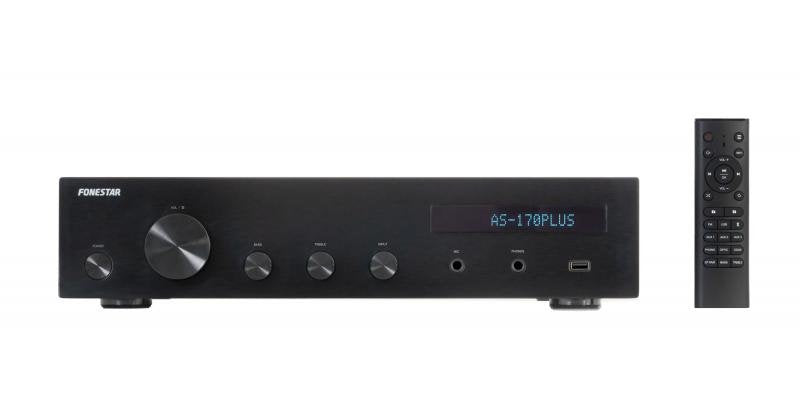 Amplificador Estereo Hifi Fonestar As 170plus Bluetooth Radio Fm 80 + 80 W Rms Usb