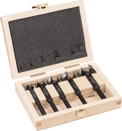 Bosch Professional Juego De Brocas Forstner, Con Casete, 5 Piezas 15-35 Mm 2608577022
