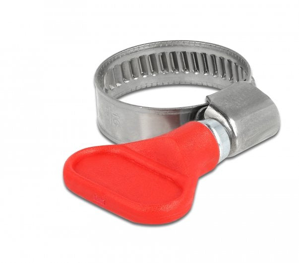 Schlauchschelle Edelstahl 400 Ss Mit Flügelmutter 16 - 25 Mm 5 Stück Rot