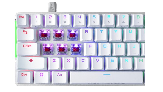 Teclado Asus Rog Falchion Ace White (Blanco)