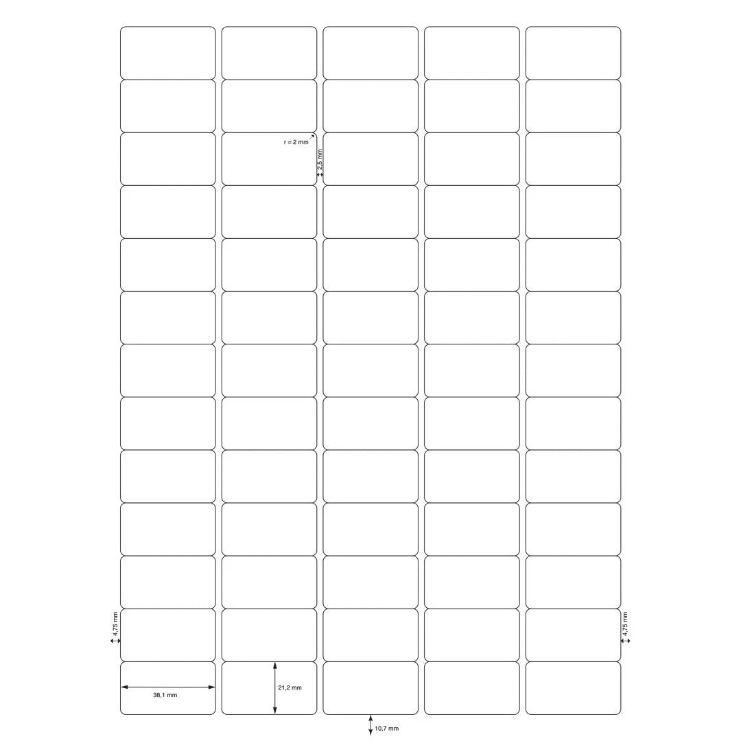 Q-Connect Kf00573 Etiqueta De Impresora Blanco