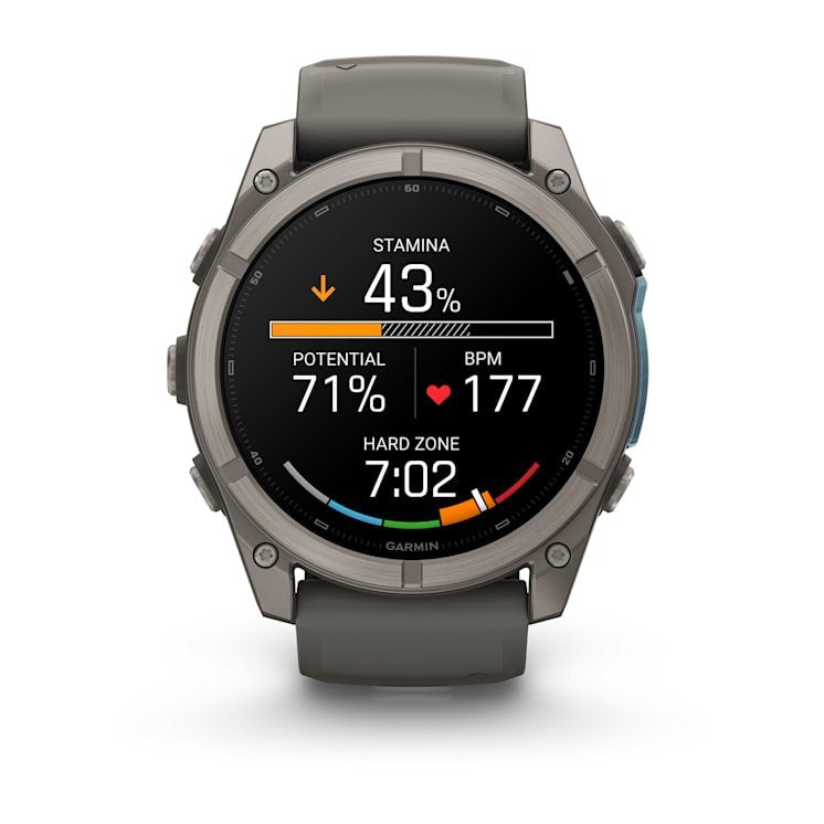 Fenix 9 51mm, Amoled, Pebble Gray, Bare Ti,Emea/Aus/Afr
