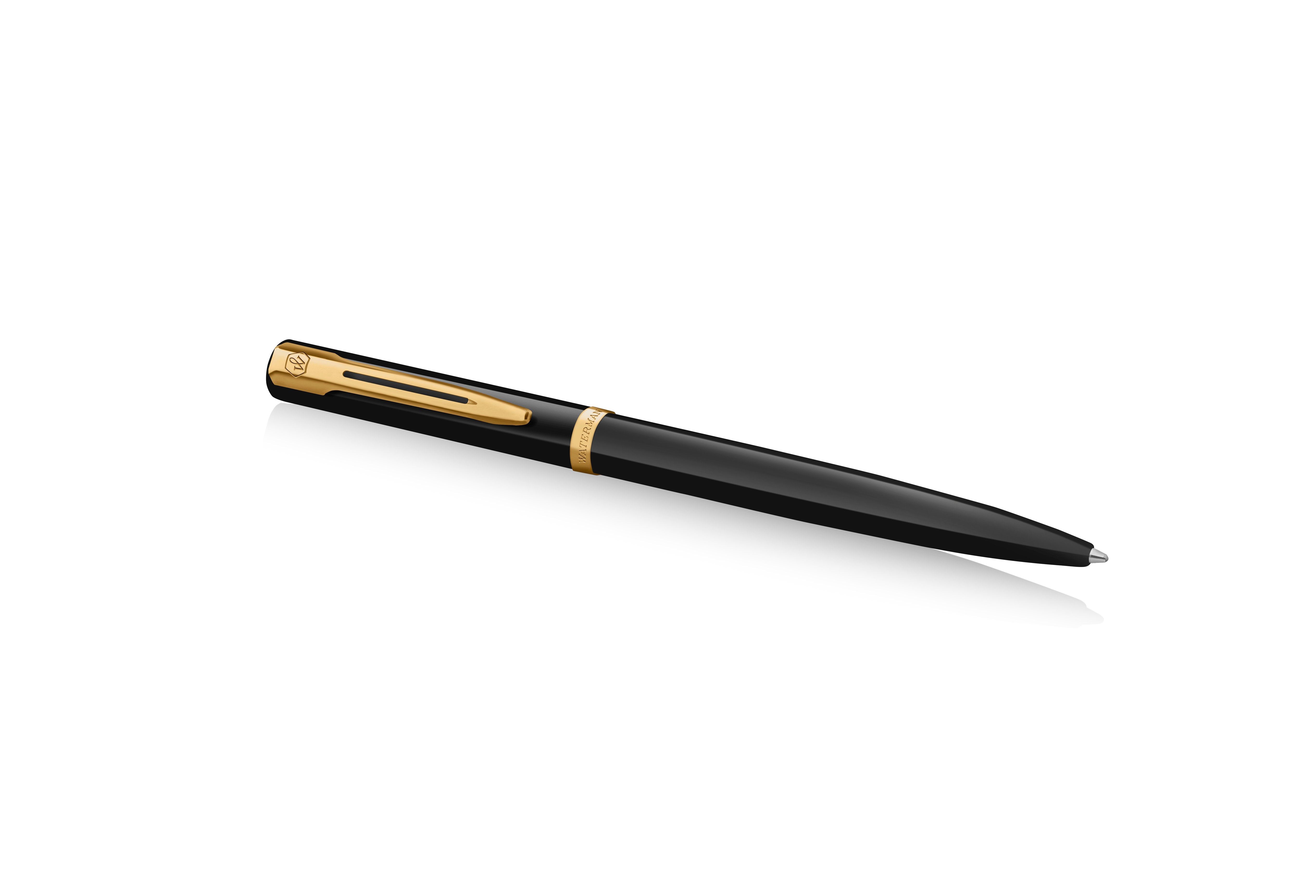 Waterman Bolígrafo Impression Negroer Lack Gt M Azul Caja De Regalo