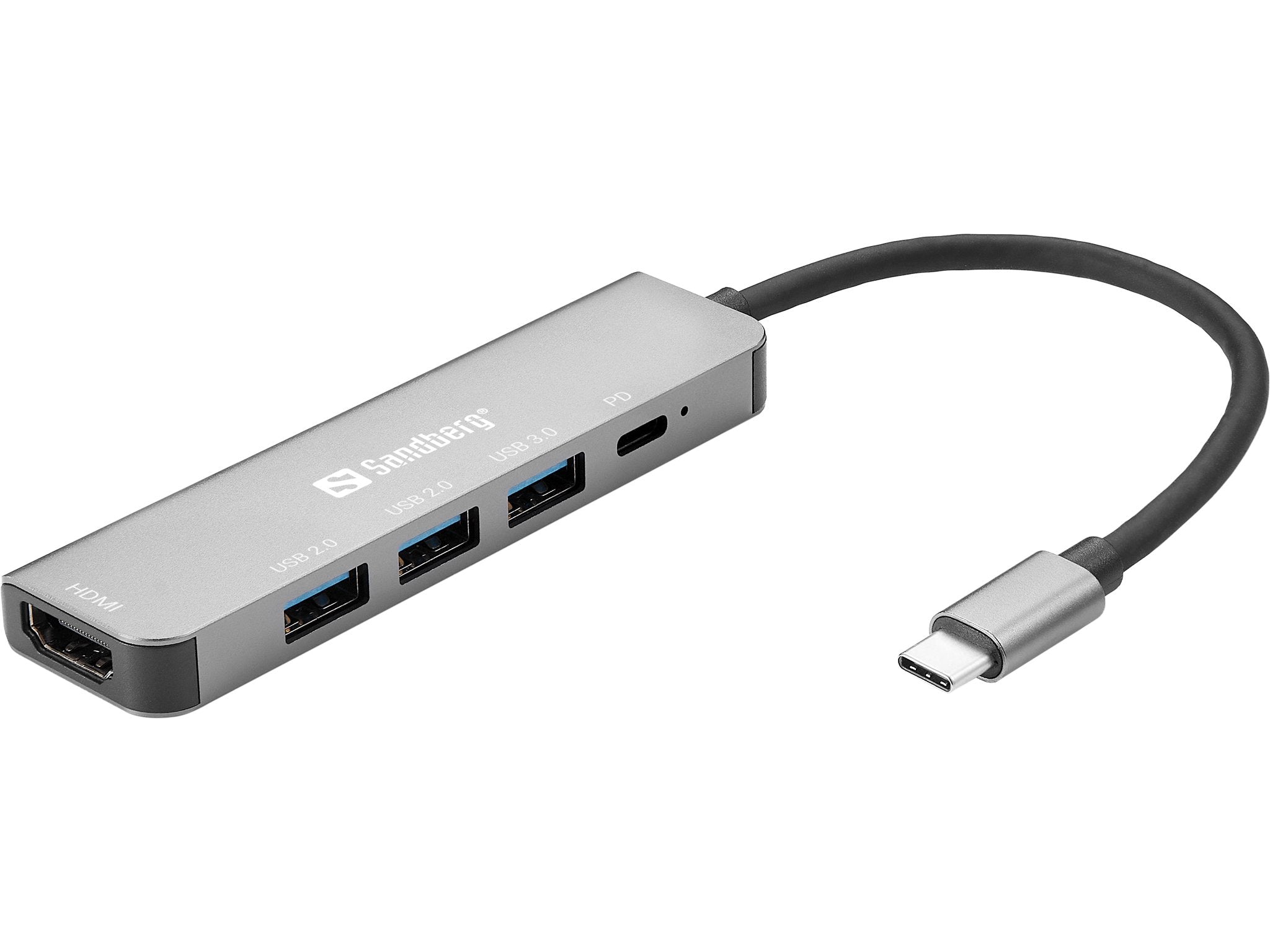 EAN 5705730136320 - Sandberg 136-32 base para portátil y replicador de puertos Alámbrico USB 3.2 Gen 1 (3.1 Gen 1) Type-C Gri imagen 1