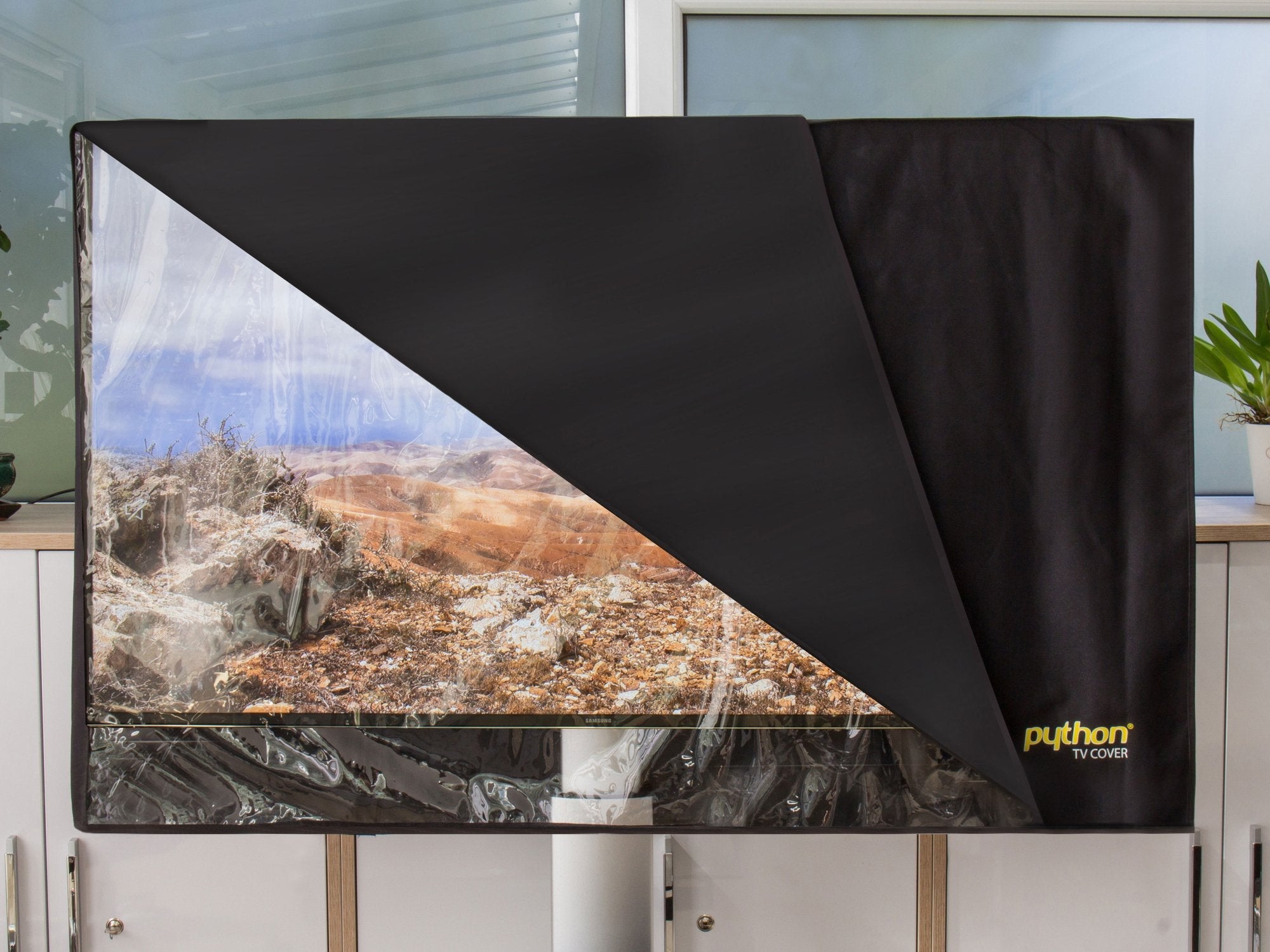 Python Tv-Funda Wetterfemer Schutz 101x63cm 40" Bis 43" Tv