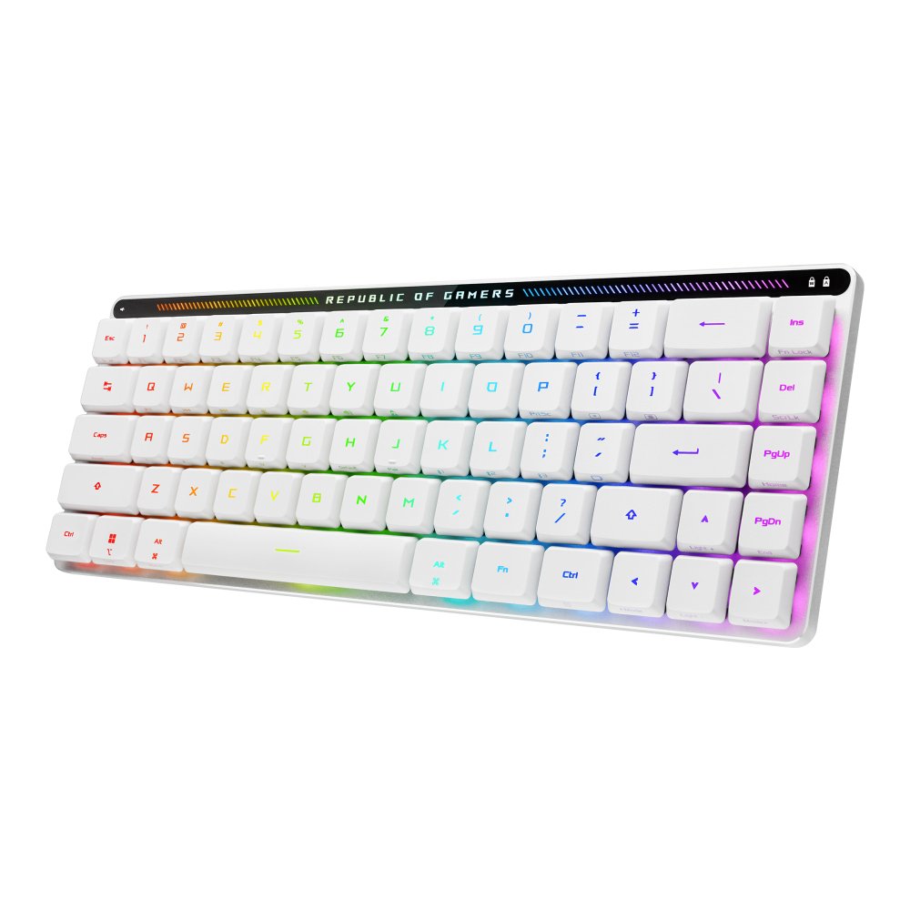EAN 4711387334386 - ASUS 90MP03EC-BKSA10 teclado Juego USB + RF Wireless + Bluetooth Blanco imagen 1