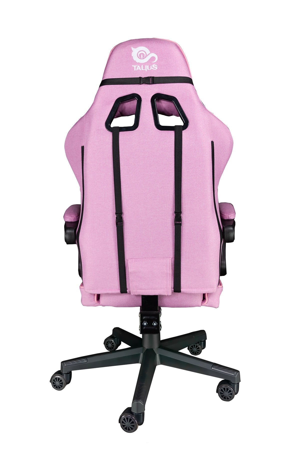 Talius Silla Hornet Gaming Negra/Rosa, Butterfly, Base Nylon, Ruedas Nylon