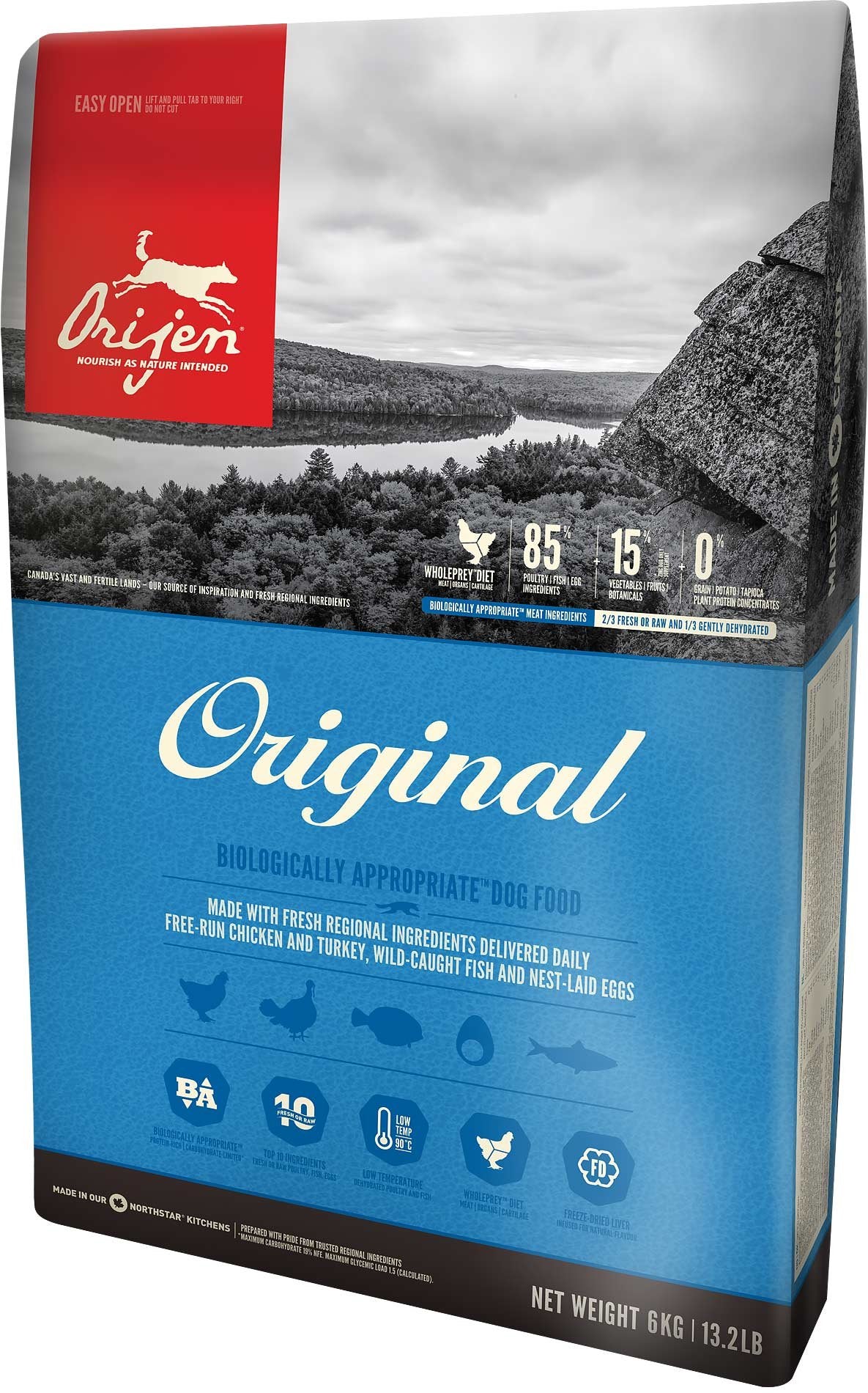 EAN 0064992182120 - Orijen Original 11,4 kg Adulto Pollo, Pescados, Pavo imagen 1