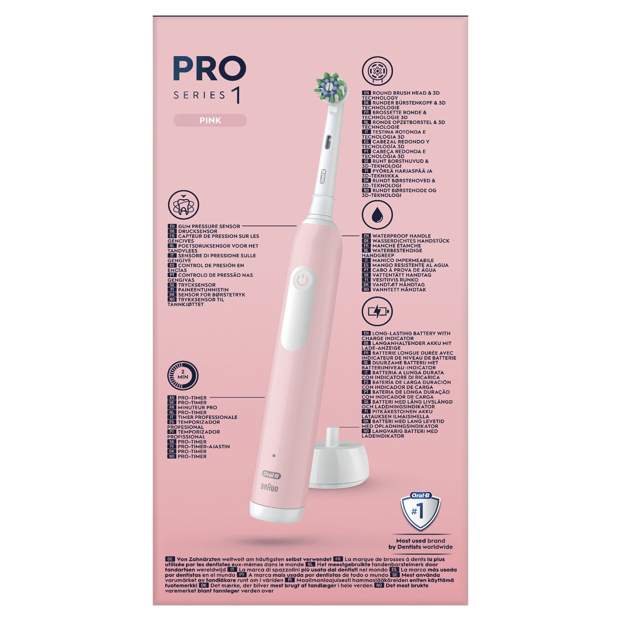 Cepillo Oral-B Series Pro 1 Pink Eléctrico