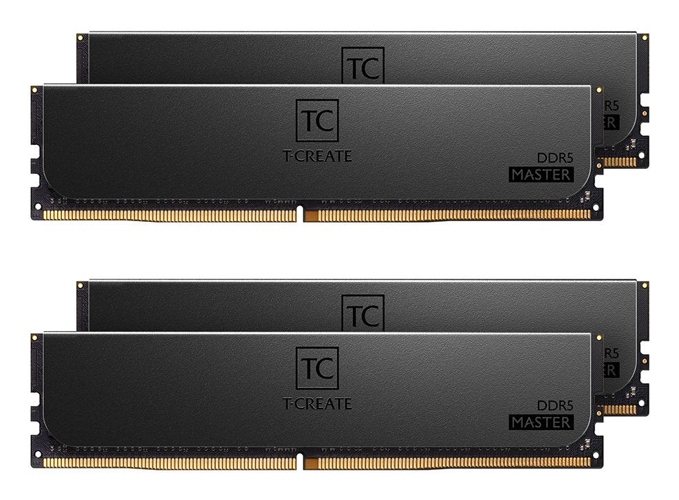 Team Group Memoria 128 Gb Ddr5-6000 8x 16 Gb Octa Kit, Ram Negro, Ctcmd5128g6000hc32aoc01, T-Create Master, Intel Xmp Ctcmd5128g6000hc32aoc01