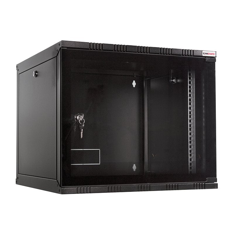 19" Wallmount Soho Box 12u 540*550, Flatpack, Negro
