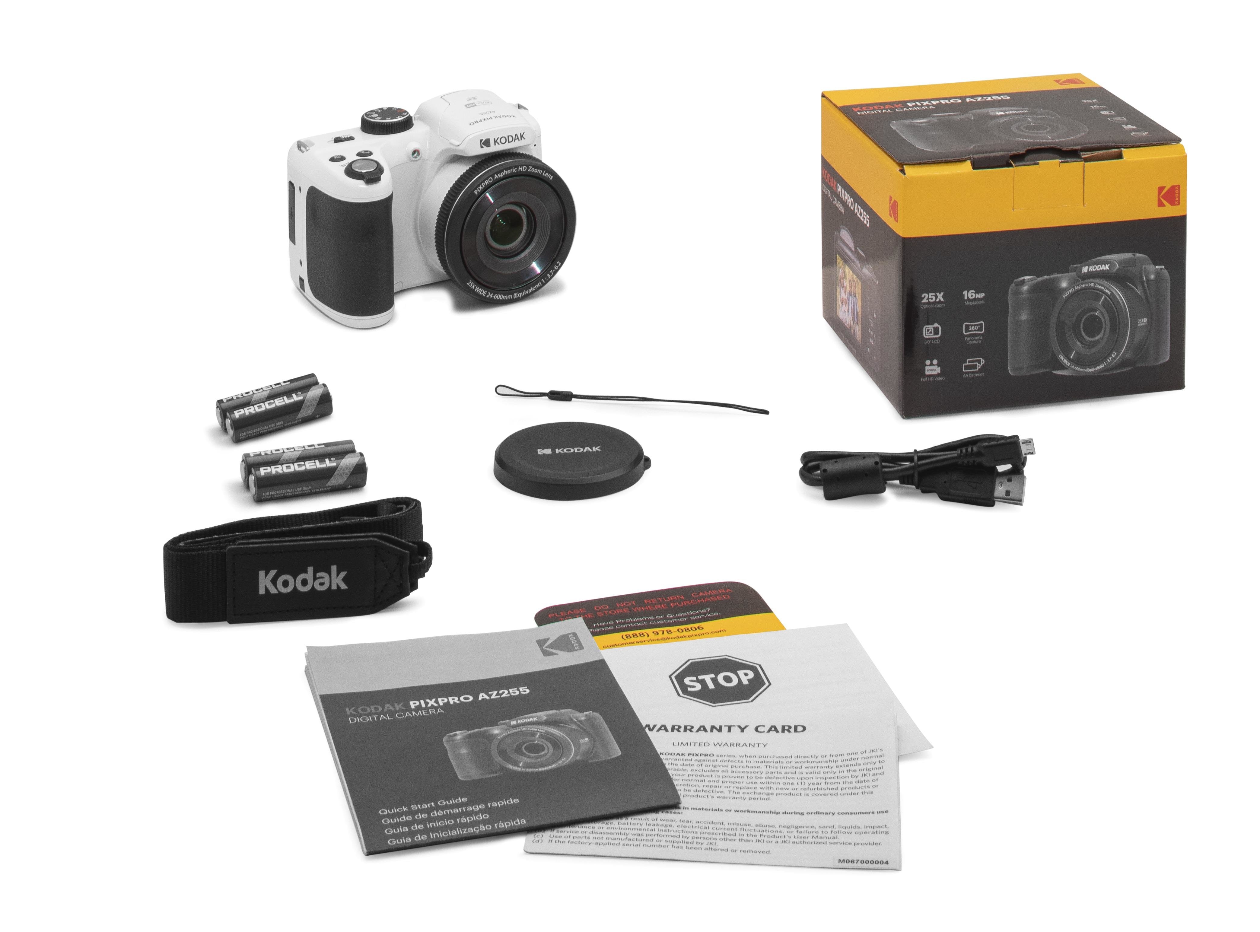 Kodak Pixpro Az255 1/2.3" Cámara Compacta 16,35 Mp Bsi Cmos 4608 X 3456 Pixeles Blanco