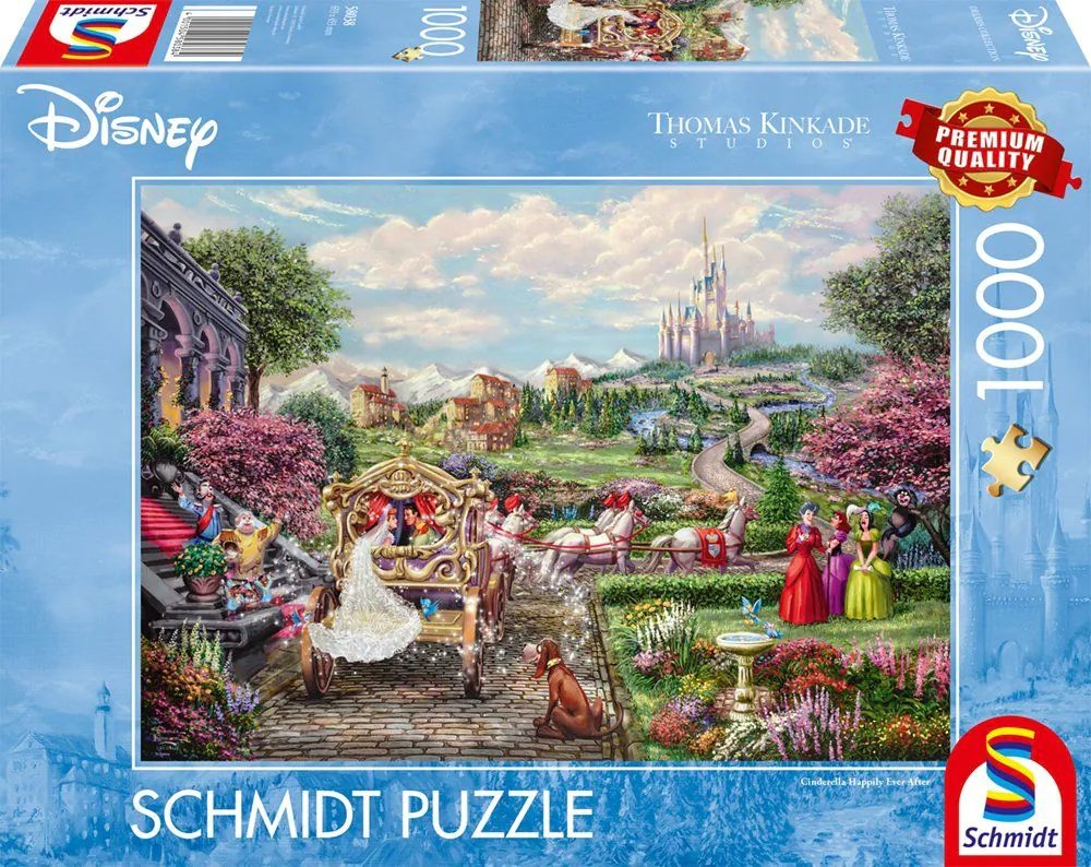 Juegos Schmidt Thomas Kinkade Studios: Disney Dreams Collection - Cinderella Happily Ever After, Puzzle 1000 Parts 58038