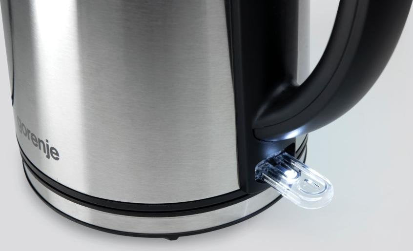 Hervidor De Agua Gorenje K15dws, Eléctrico, Capacidad 1,5 L, Potencia 2200 W, Acero Inoxidable