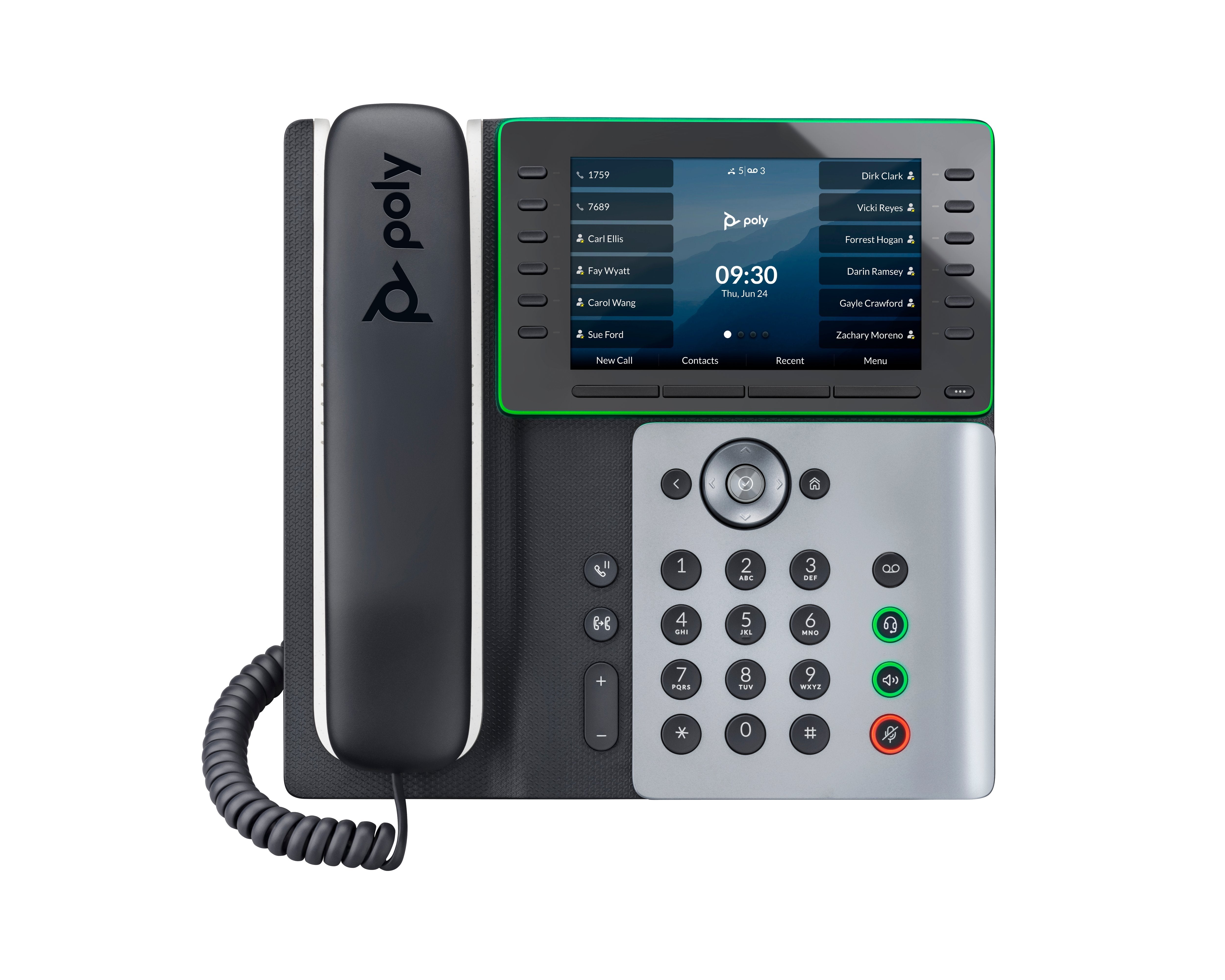 EAN 0197497341423 - Poly Edge E500 IP Phone and PoE-enabled teléfono IP Negro 12 líneas IPS imagen 1