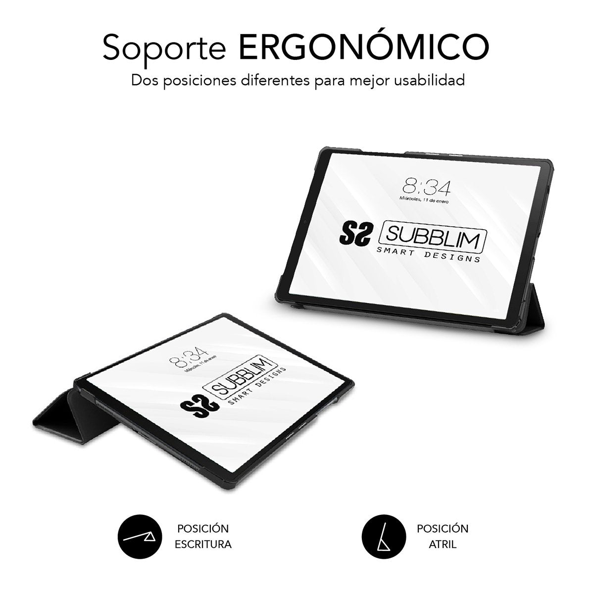 EAN 8436586742140 - SUBBLIM SUBCST-5SC020 funda para tablet 26,7 cm (10.5") Folio Negro imagen 4