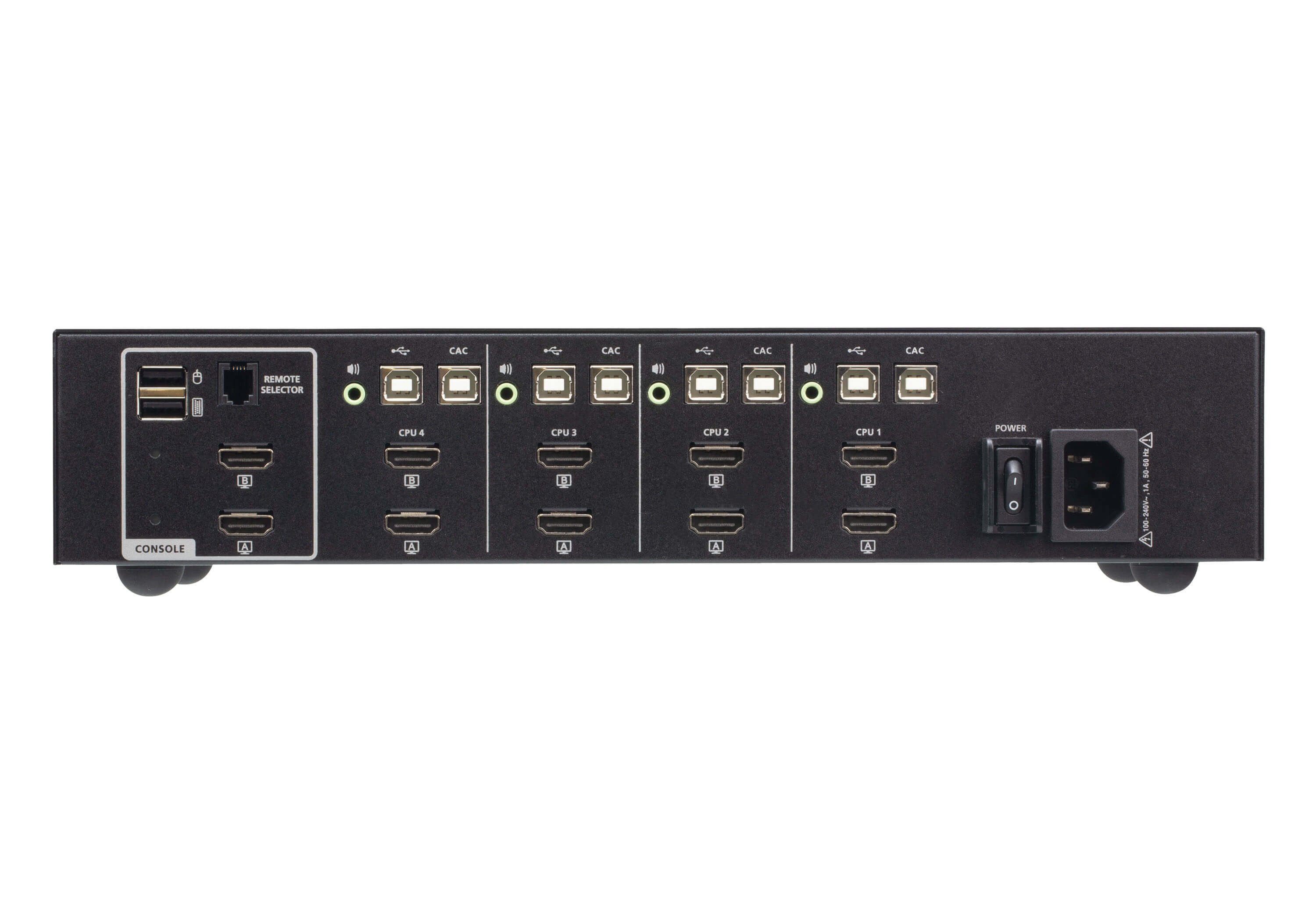 4-Port Usb - 4k Hdmi Secure Kvm Switch With Card Reader (Psd Pp V4.0 Compliant)