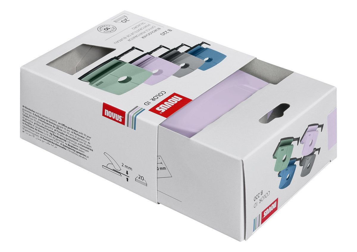 EAN 4009729079027 - Novus 025-0652 perforador de papel 20 hojas Violeta imagen 7