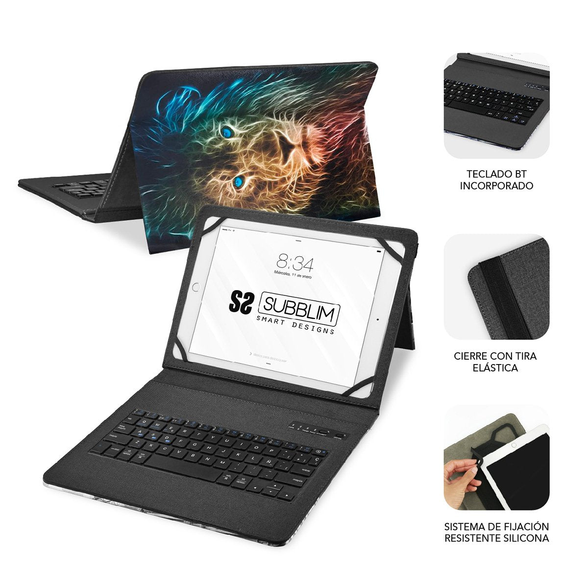 EAN 8436586742447 - SUBBLIM SUBKT5-BTTL30 teclado para móvil QWERTY Español Bluetooth Multicolor imagen 3