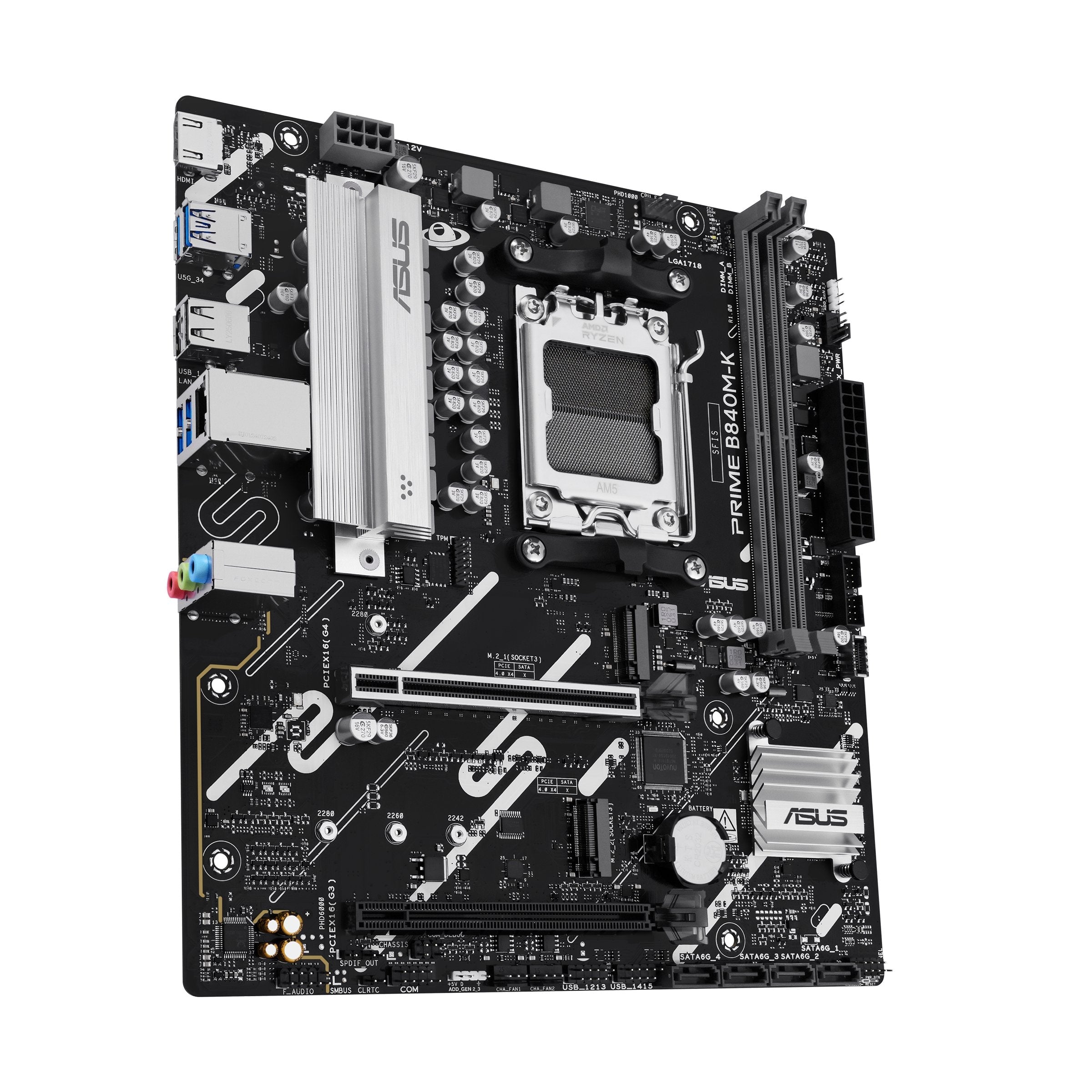 Placa Base Asus Prime B840m-K Amd,Am5,Ddr5,Matx 90mb1pk0-M0eay0
