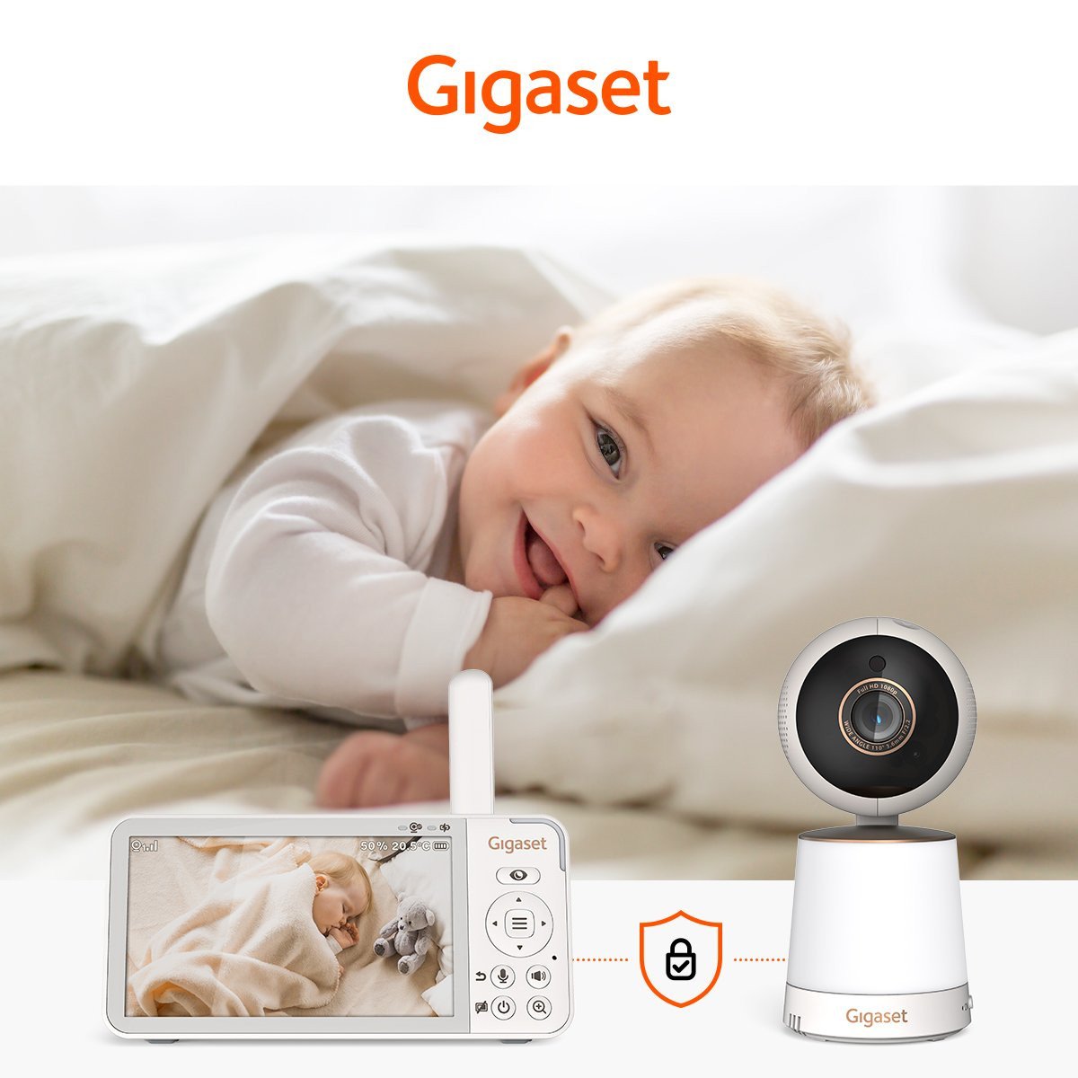 Gigaset Baby 500 Video Cream White/Bronze