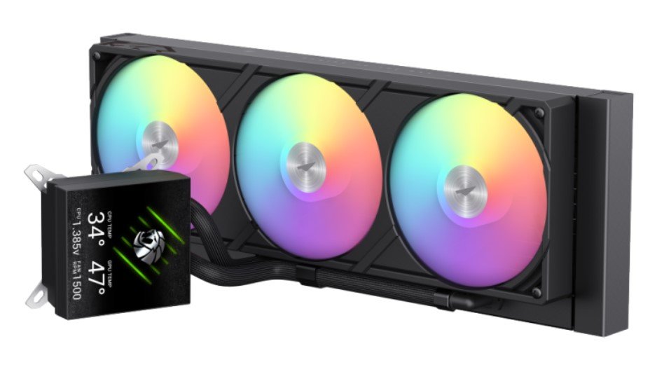 Gamemax Cpu Liquid Cooler Glacier 360 Lcd Black