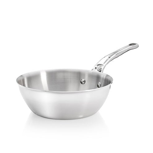 De Buyer Affinity Sauté Pan Stainless Steel Curved 24 Cm