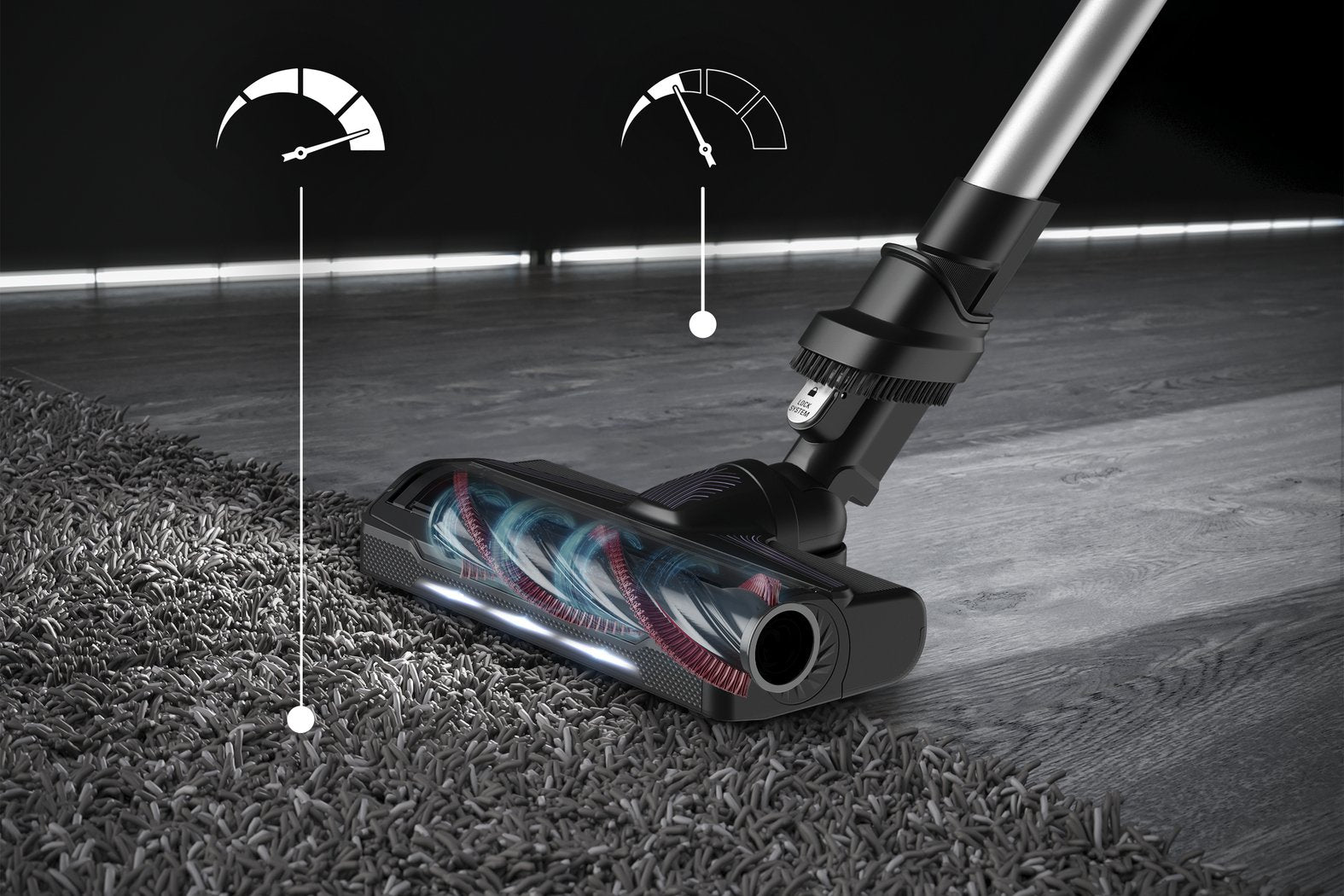 EAN 3221616048010 - Rowenta RH2037 Aspiradora escoba 2 en 1 Batería Secar Sin bolsa 0,4 L 250 W Negro, Púrpura imagen 3