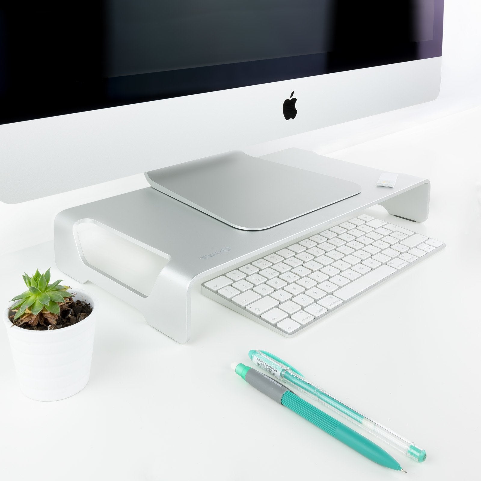 Tooq Soporte Elevador Para Monitor O Portatil Hasta 13" - Peso Max. 20kg - Aluminio