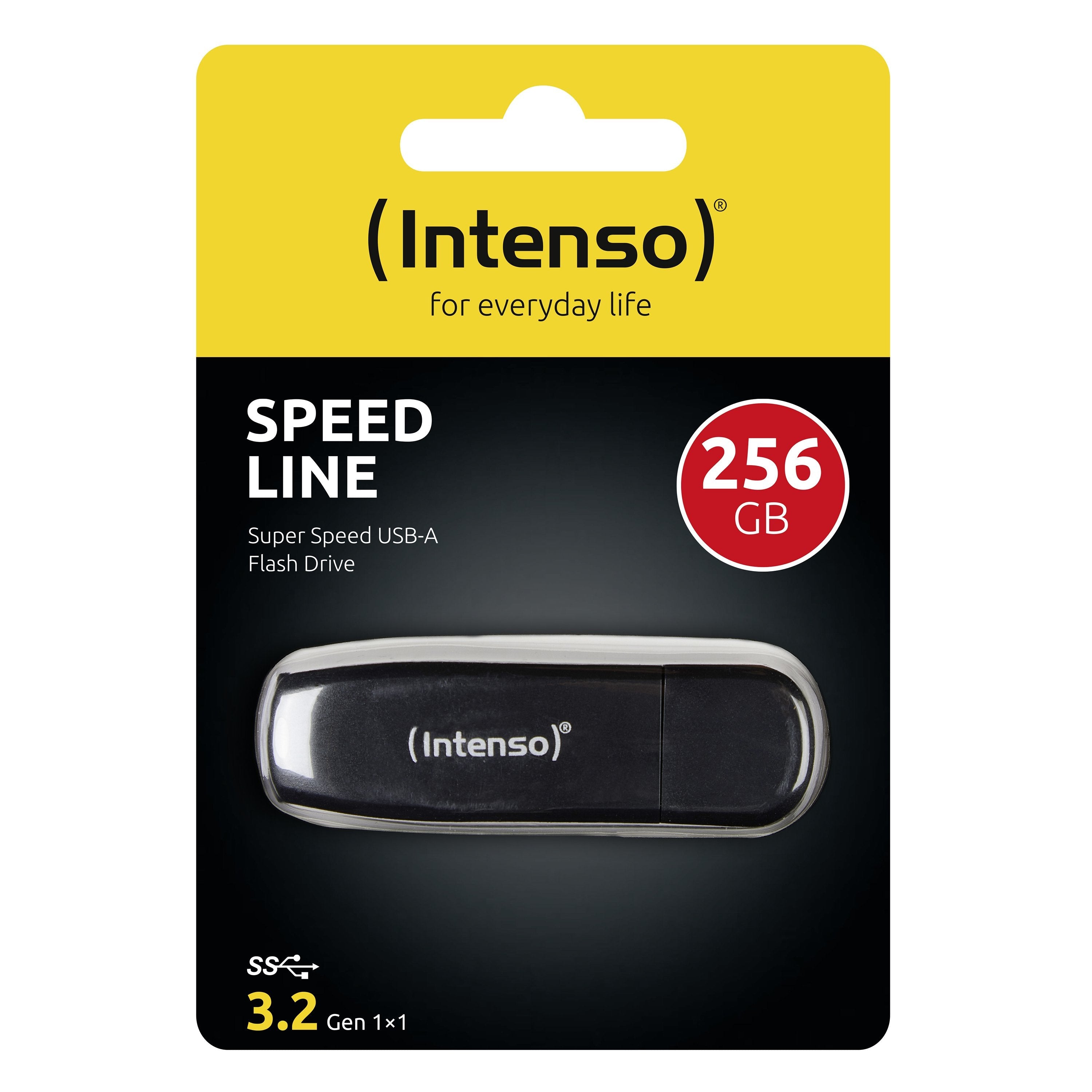 EAN 4034303022090 - Intenso Speed Line unidad flash USB 256 GB USB tipo A 3.2 Gen 1 (3.1 Gen 1) Negro imagen 3