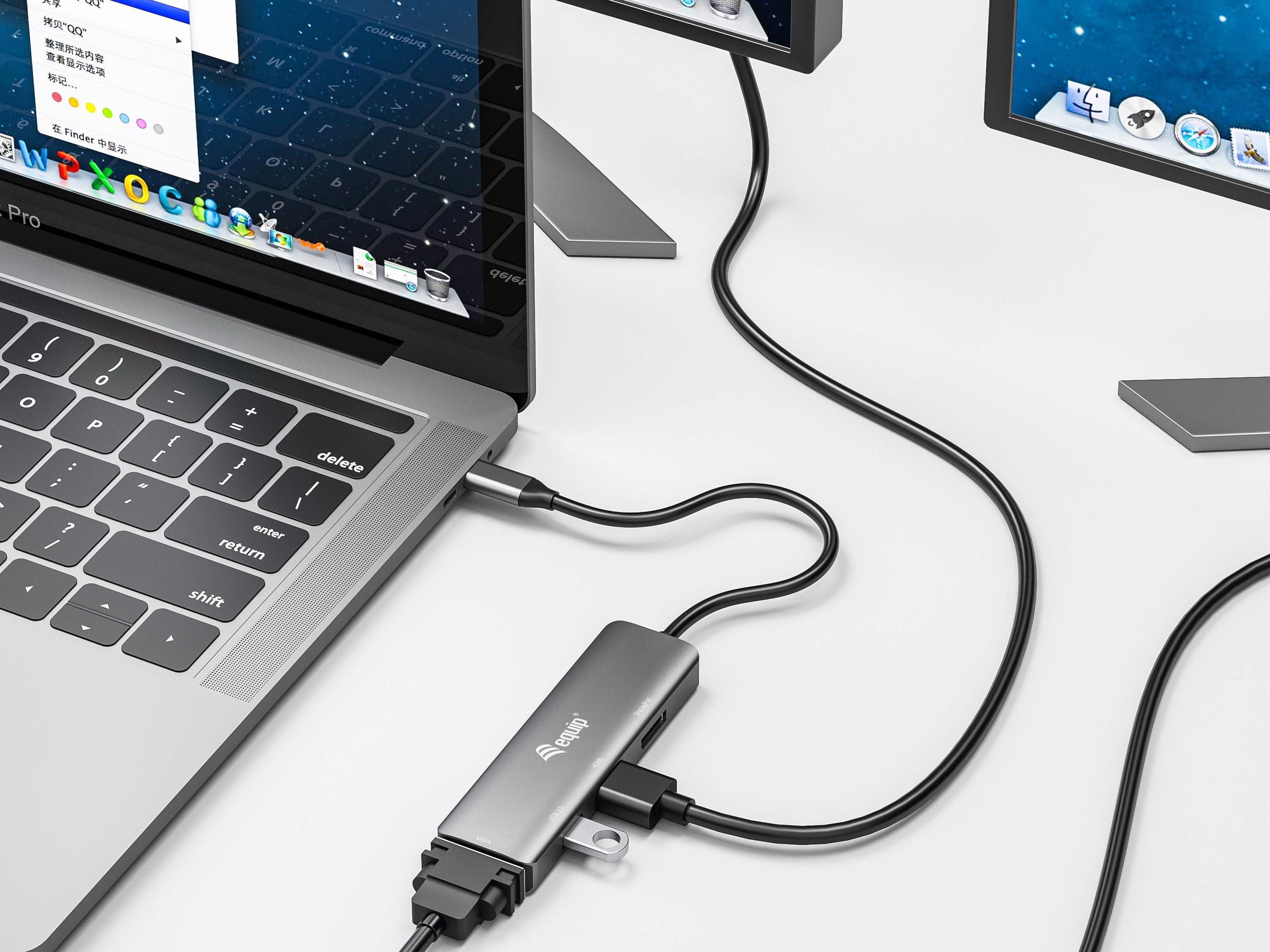 EAN 4015867227640 - Equip 133485 Adaptador gráfico USB 3840 x 2160 Pixeles Negro, Plata imagen 6