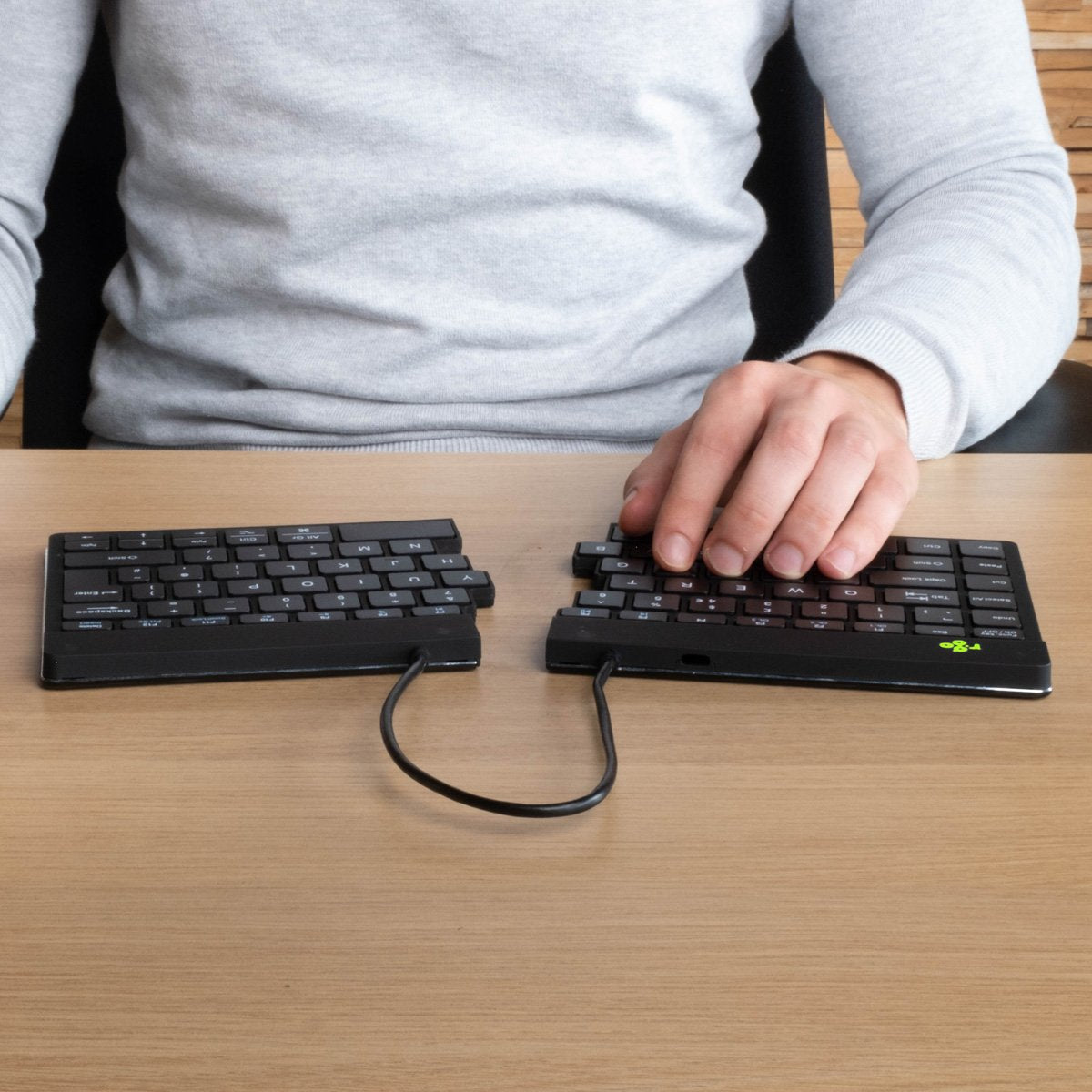 R-Go Split Break Keyboard, Qwerty (Pt), Bluetooth, Black