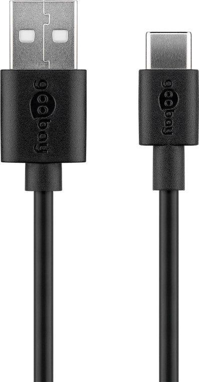 Cargador Goobay Usb-C 5 Vatios Cable De 1 Metro Usb-A > Usb-C 45293 Negro