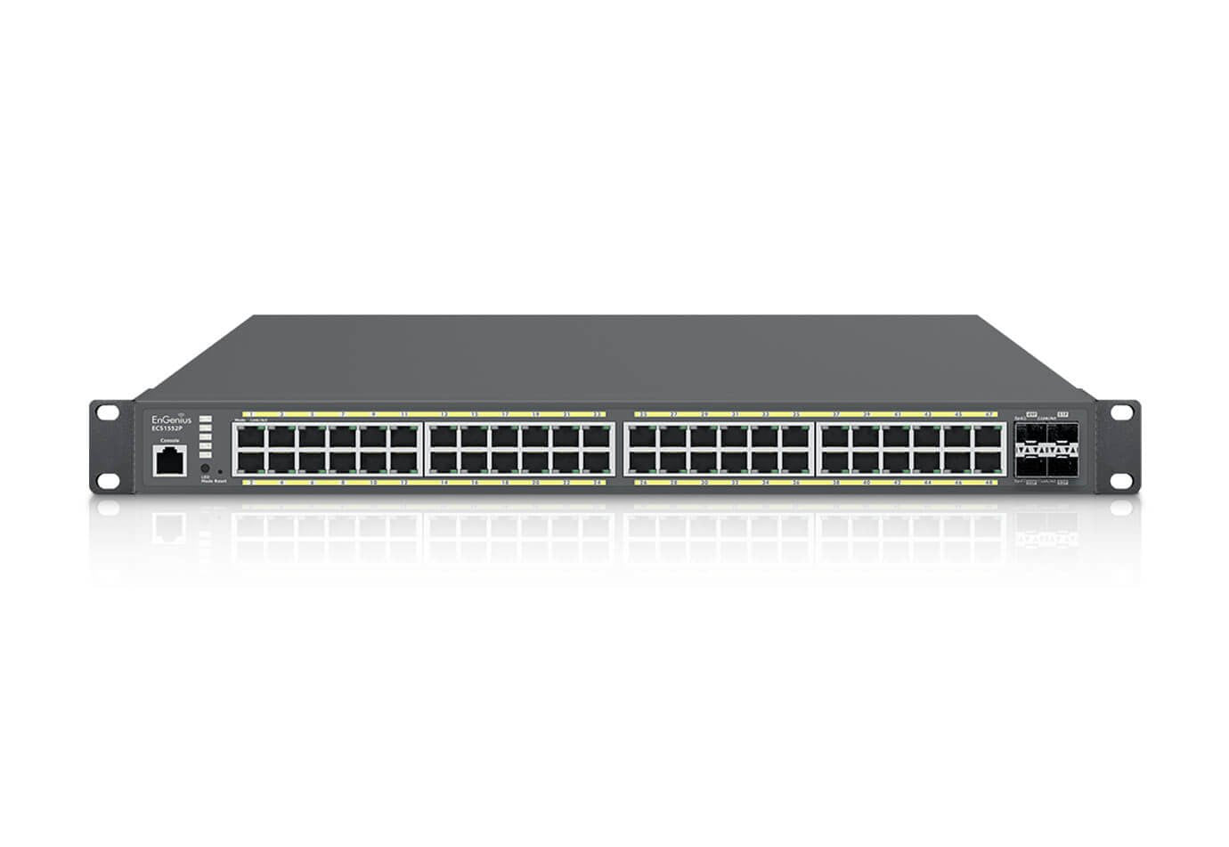 EAN 4713361935602 - EnGenius ECS1552P switch Gestionado L2+ Gigabit Ethernet (10/100/1000) Energía sobre Ethernet (PoE) Gris imagen 1