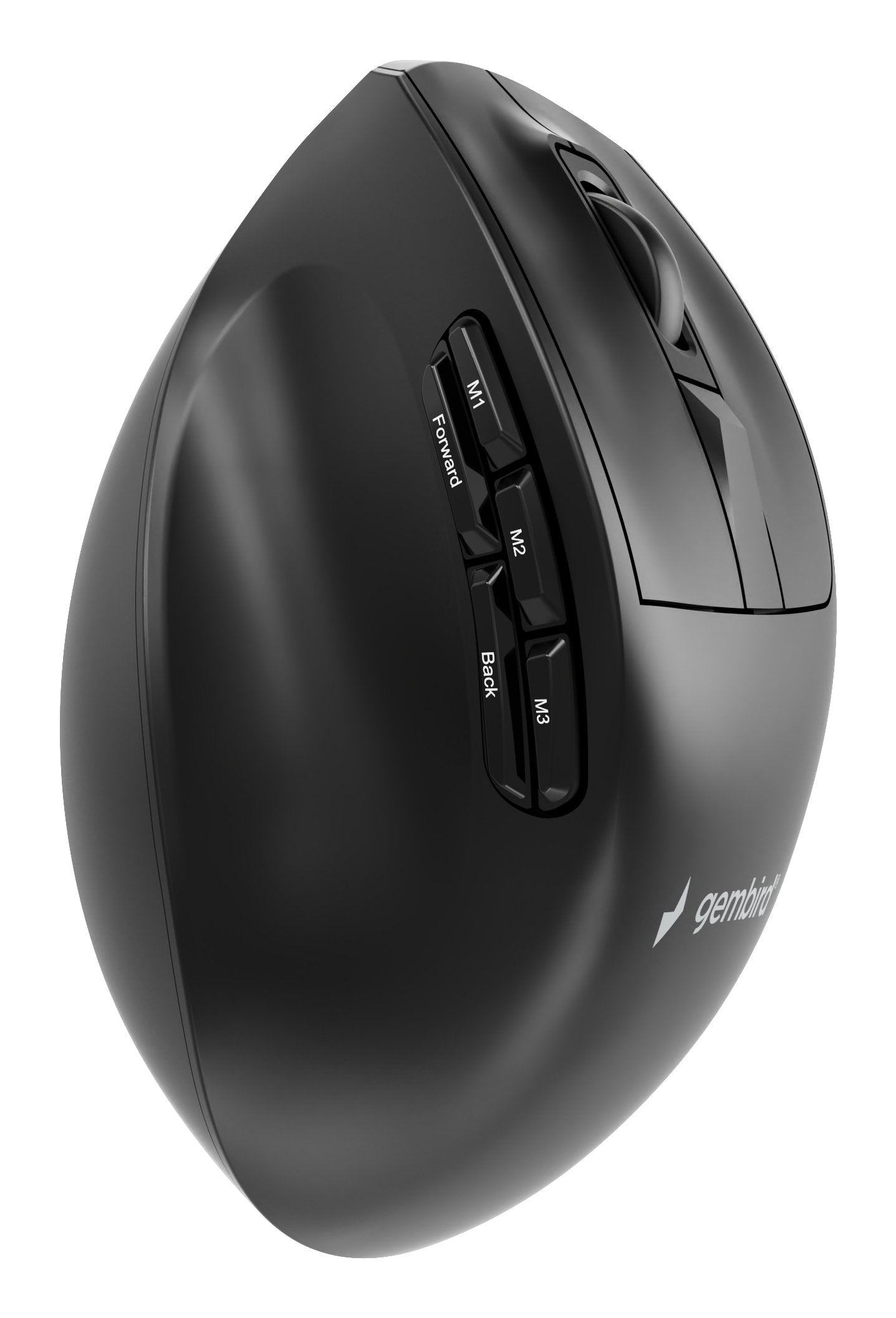 Gembird Triple-Mode 9-Button Wireless Ergonomic Mouse Bt 2.4g And Usb 2400dpi Black
